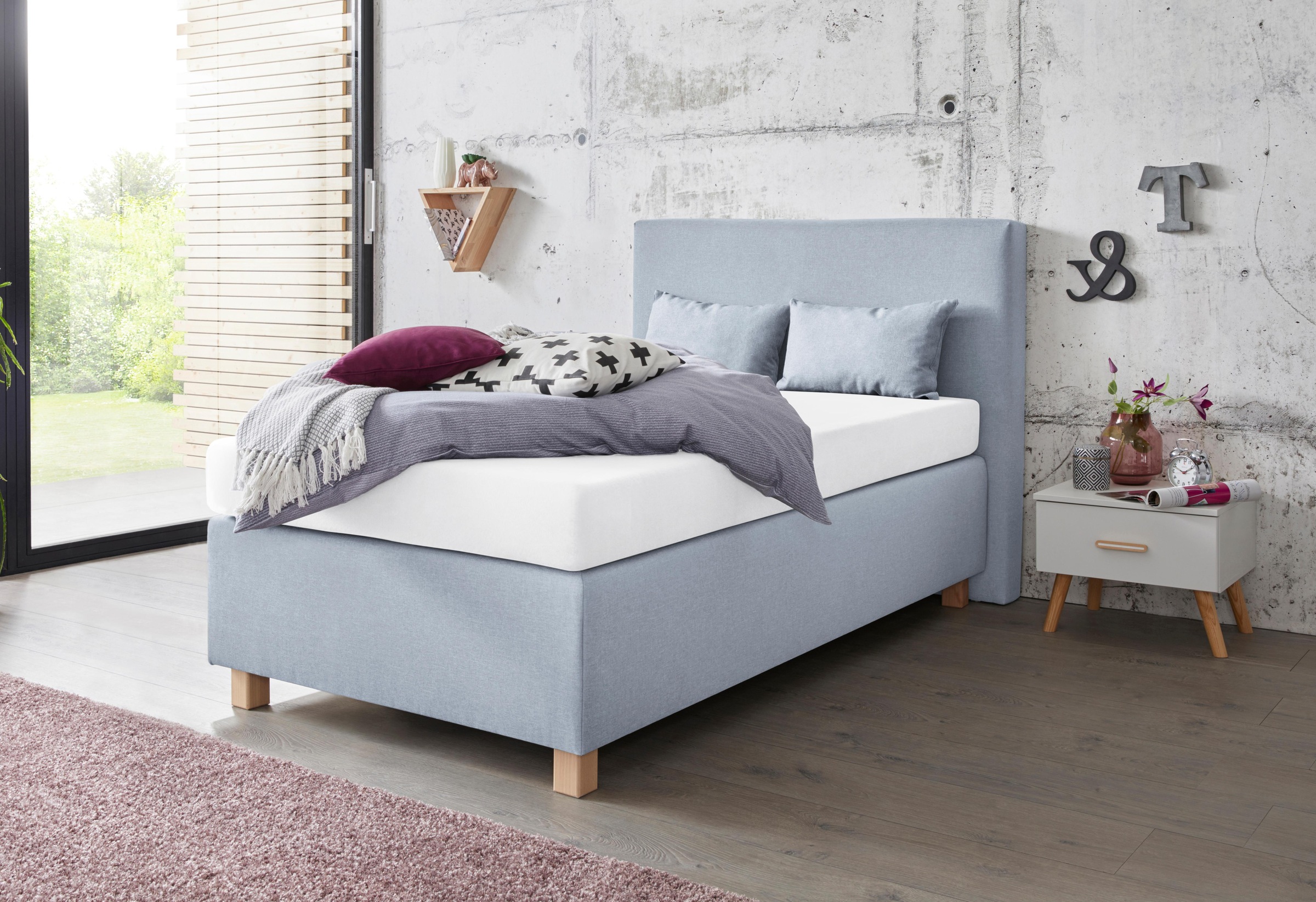 Westfalia Schlafkomfort Boxspringbett, mit Zierkissen