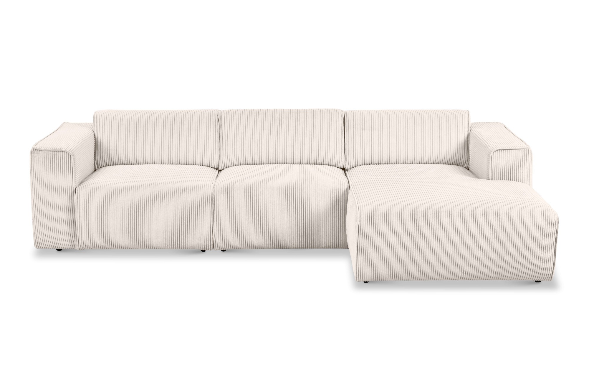 Home affaire Ecksofa »Noord mit Kedernaht, Breite 281 cm, L-Form« Cord, Str günstig online kaufen
