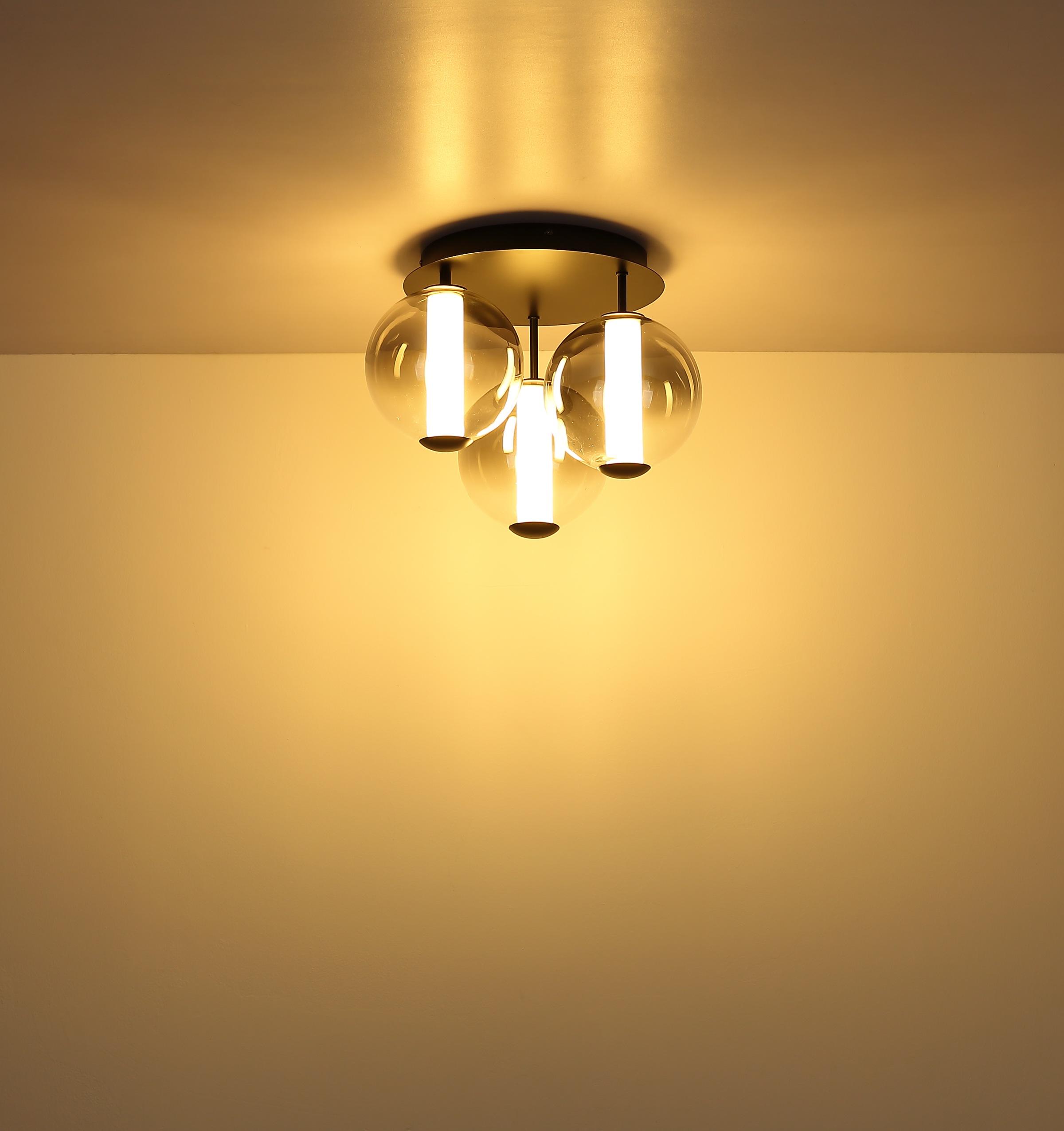 GLOBO LIGHTING Deckenleuchte »LACY« LED-Modul 1 Stk. Warmweiß Deckenlampe Wohnzimmer-Leuchte Schlafzimmer-Leuchte Flur Küche