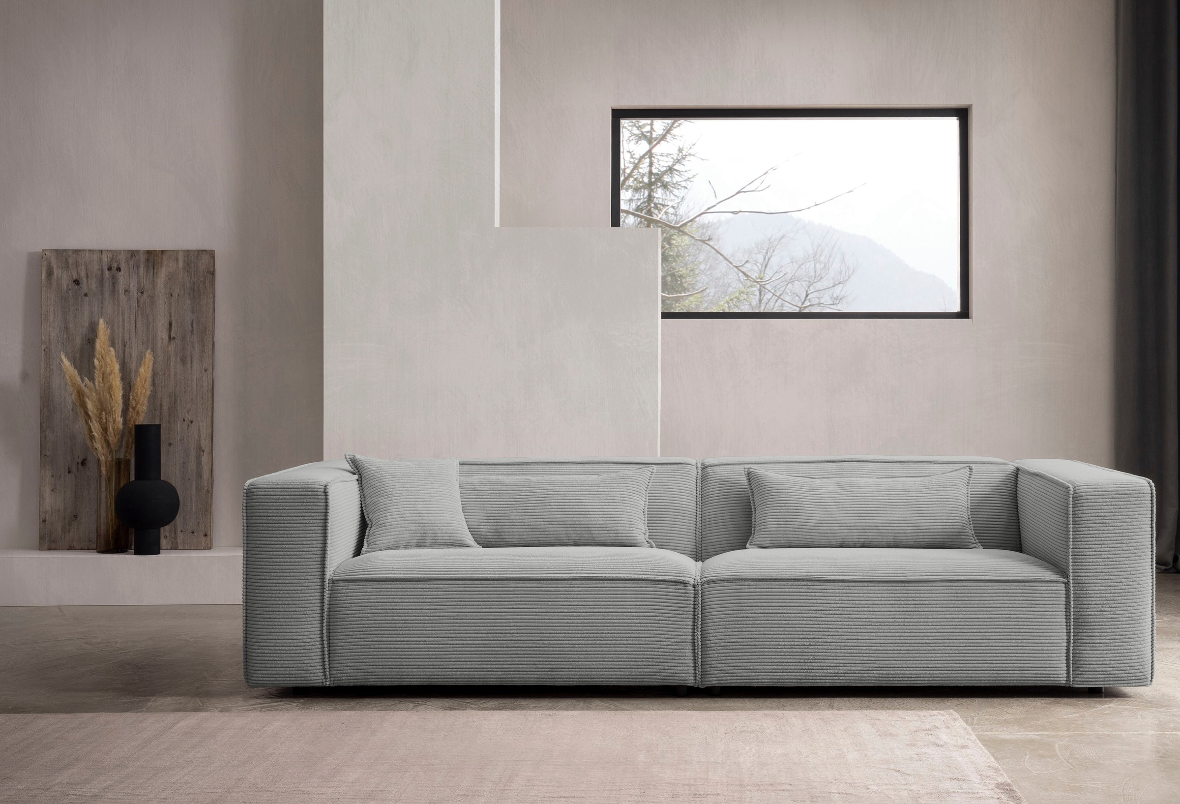 LeGer Home by Lena Gercke 3-Sitzer »PIARA, Couch mit Kedernaht, Sofa in Cor günstig online kaufen
