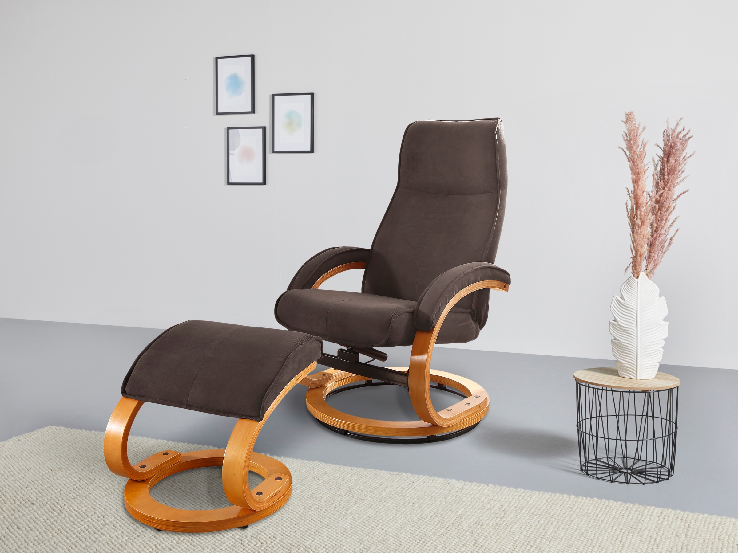 Home affaire Relaxsessel »Paris TV-Sessel, Sessel mit Hocker, Wohnzimmer, S günstig online kaufen