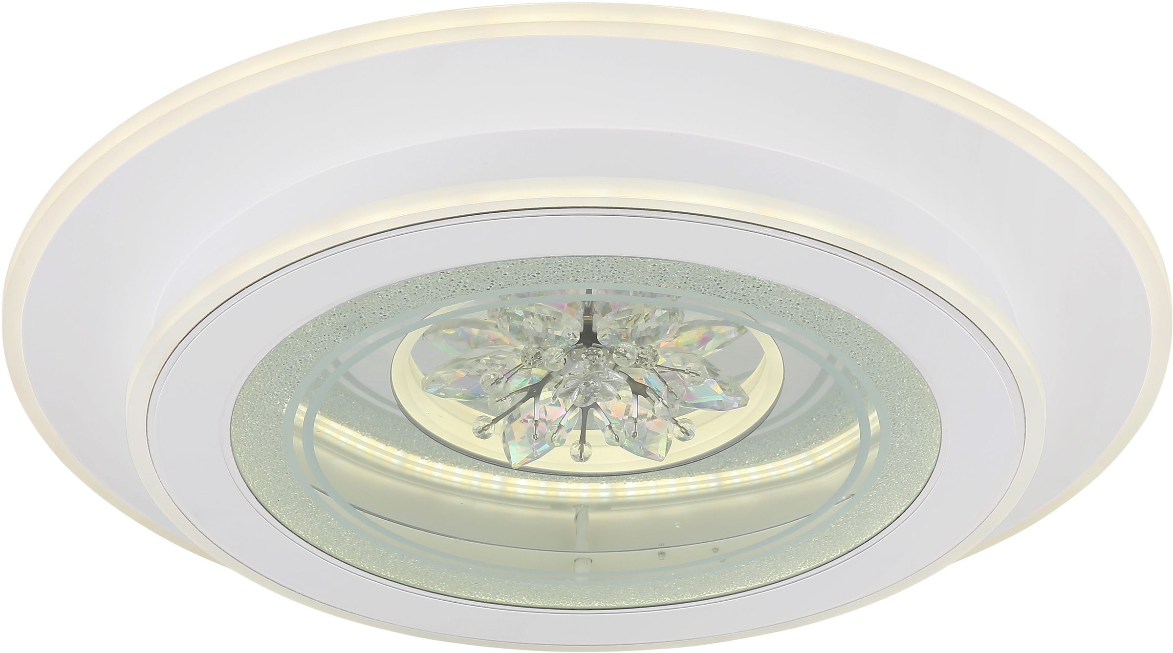 GLOBO LIGHTING LED Deckenleuchte »BLUMA« LED-Modul 1 Stk. Deckenlampe/rund/Wohnzimmer/Schlafzimmer/elegant