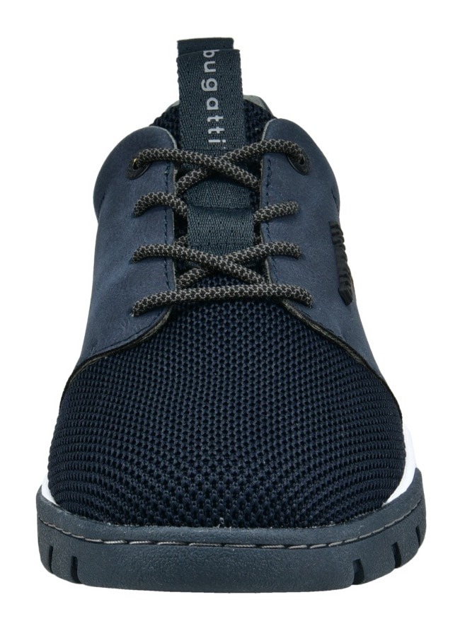 bugatti Sneaker  mit Label und Kontrastbesatz, Freizeitschuh, Halbschuh, Schnürschuh