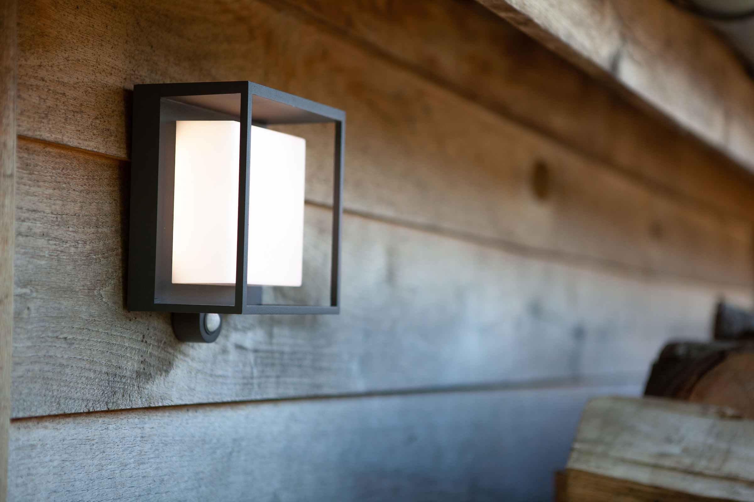 LUTEC LED Solarleuchte »CURTIS«, Leuchtmittel LED-Modul | LED fest integriert, Solarleuchte, Bewegungsmelder