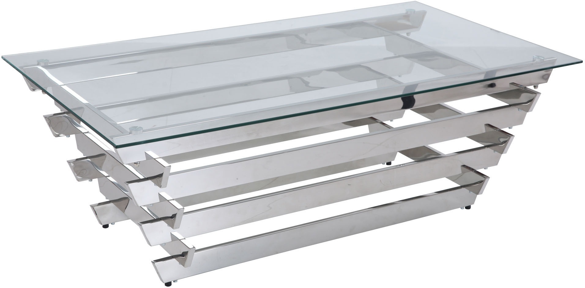 SalesFever Couchtisch »Eleganter Tisch für Wohnzimmer« Edles Design-Gestell günstig online kaufen