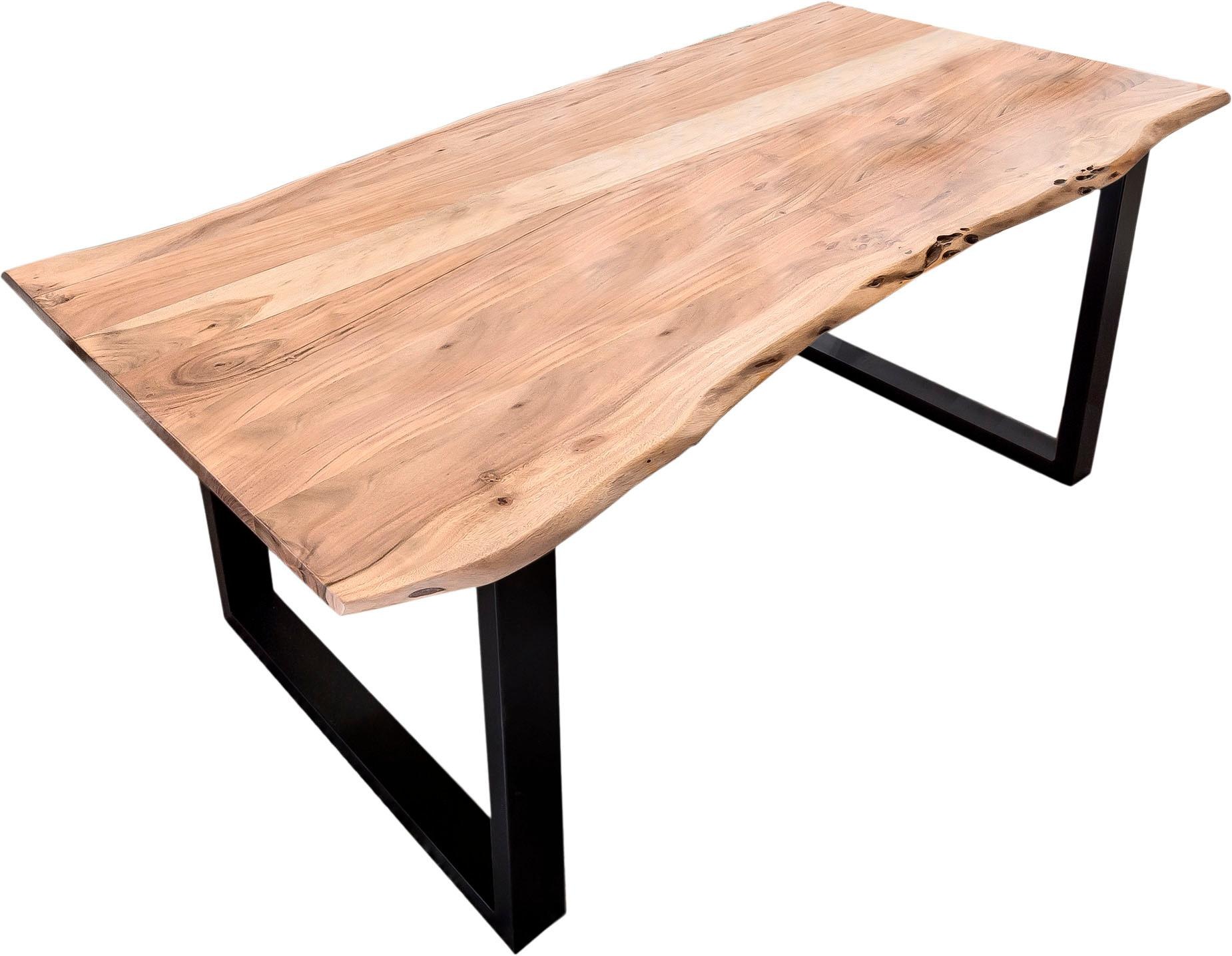 SIT Esstisch »Tops&Tables«, Tischplatte aus Akazie mit Baumkante wie gewach günstig online kaufen