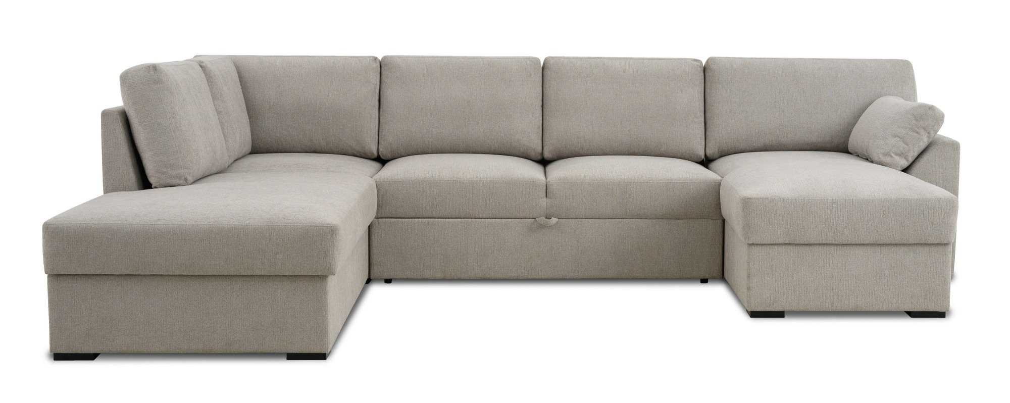 Home affaire Wohnlandschaft »Citry«, Breite 309 cm, Chenille, Bettfunktion, Bettkasten, U-Form