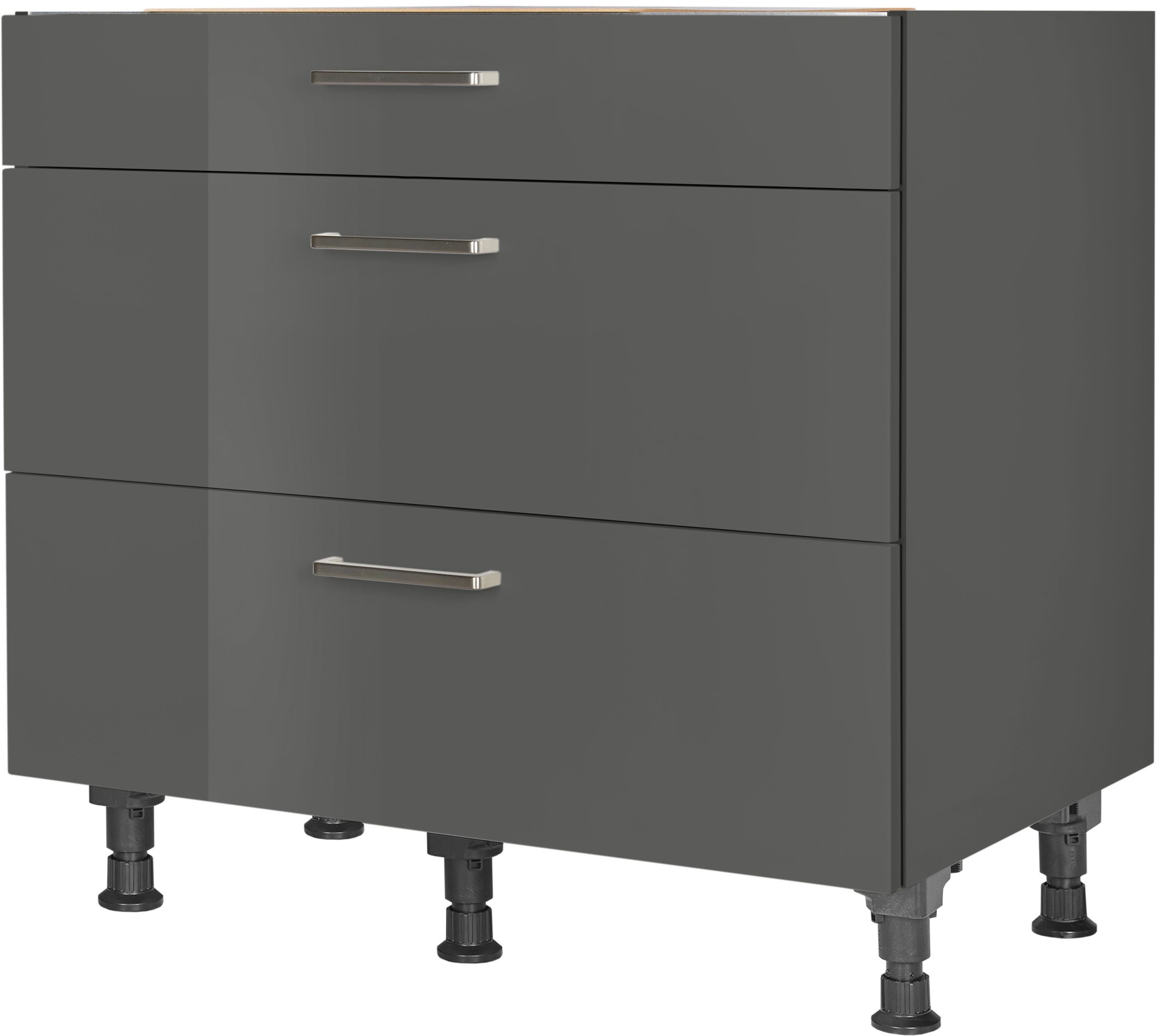 nobilia Kochfeldumbauschrank ""Flash", vormontiert, mit Schubkasten und Aus günstig online kaufen