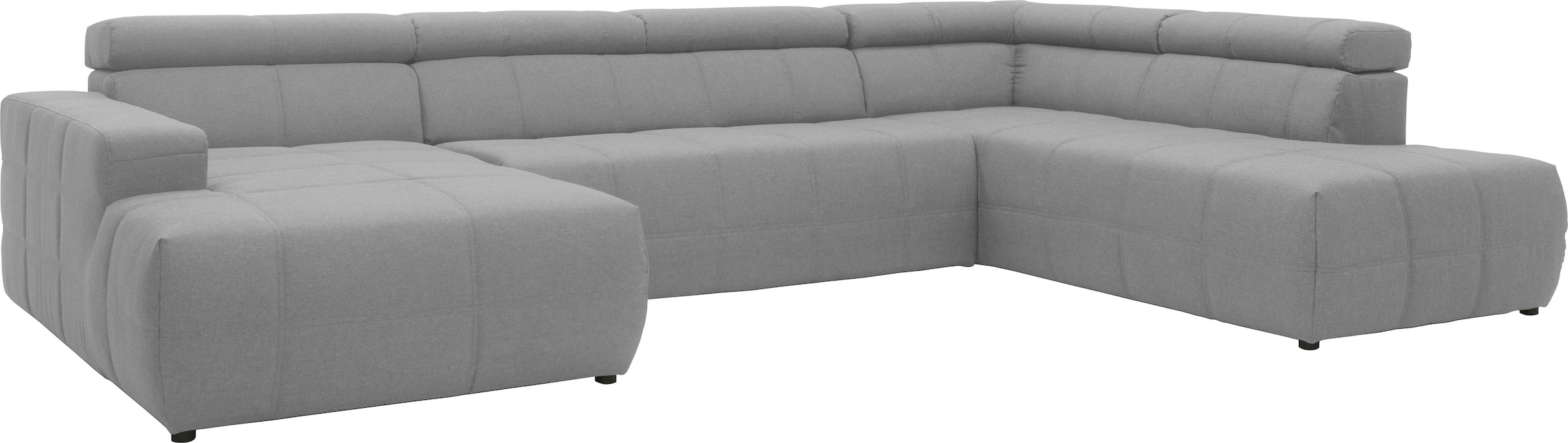 DOMO collection Wohnlandschaft Brandon viele Bezugsarten, incl. Nierenkissen, mit Kopfteilverstellung, wahlweise Sitztiefenverstellung