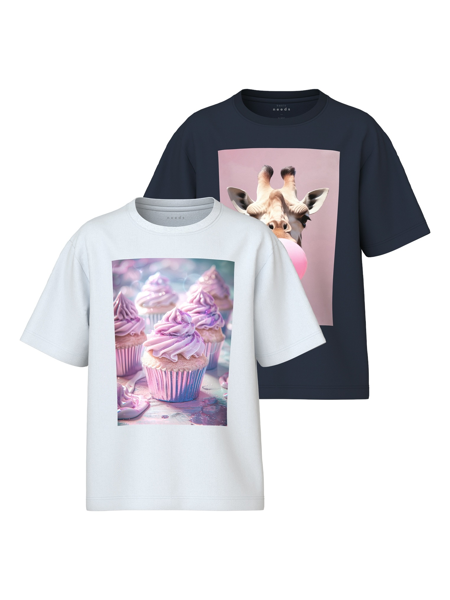 Name It T-Shirt »NKFVOTEA 2P SS NREG TOP«, (Packung, 2 tlg.)