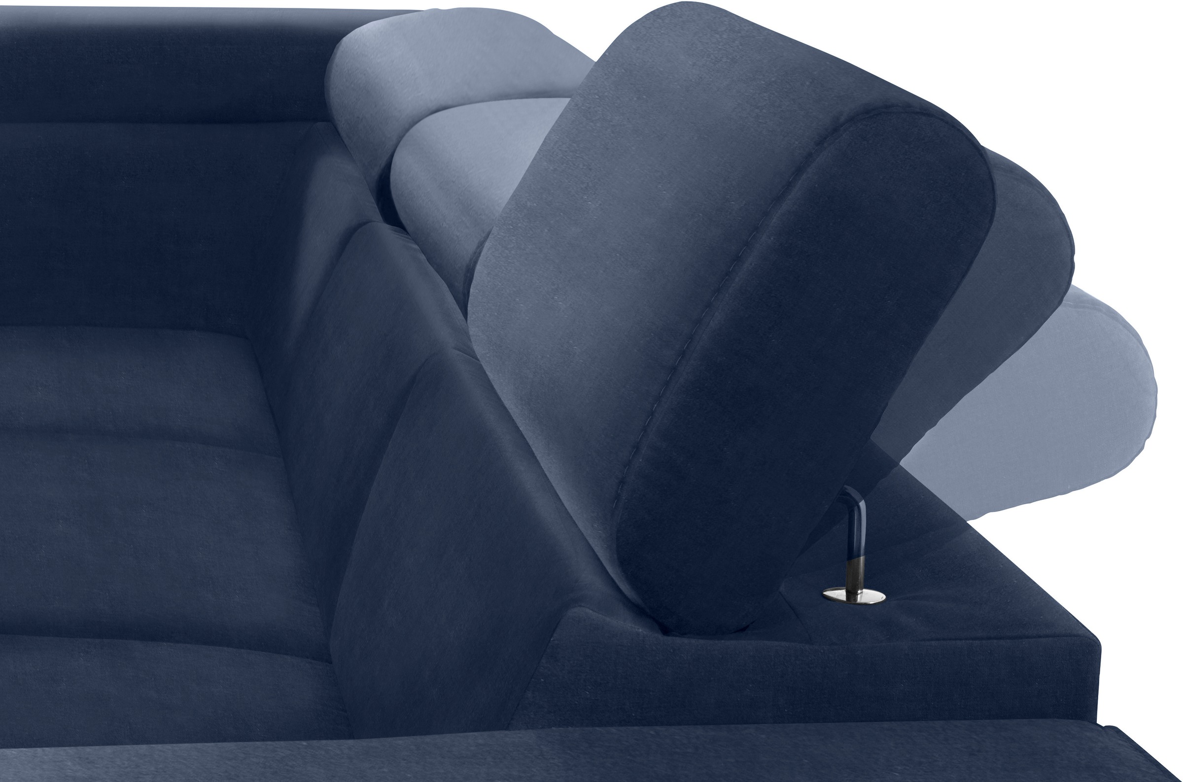 COTTA Ecksofa »Morven L-Form mit Kopfteilverstellung«, wahlweise mit Bettfunktion, Bettkasten & Wireless-Charger
