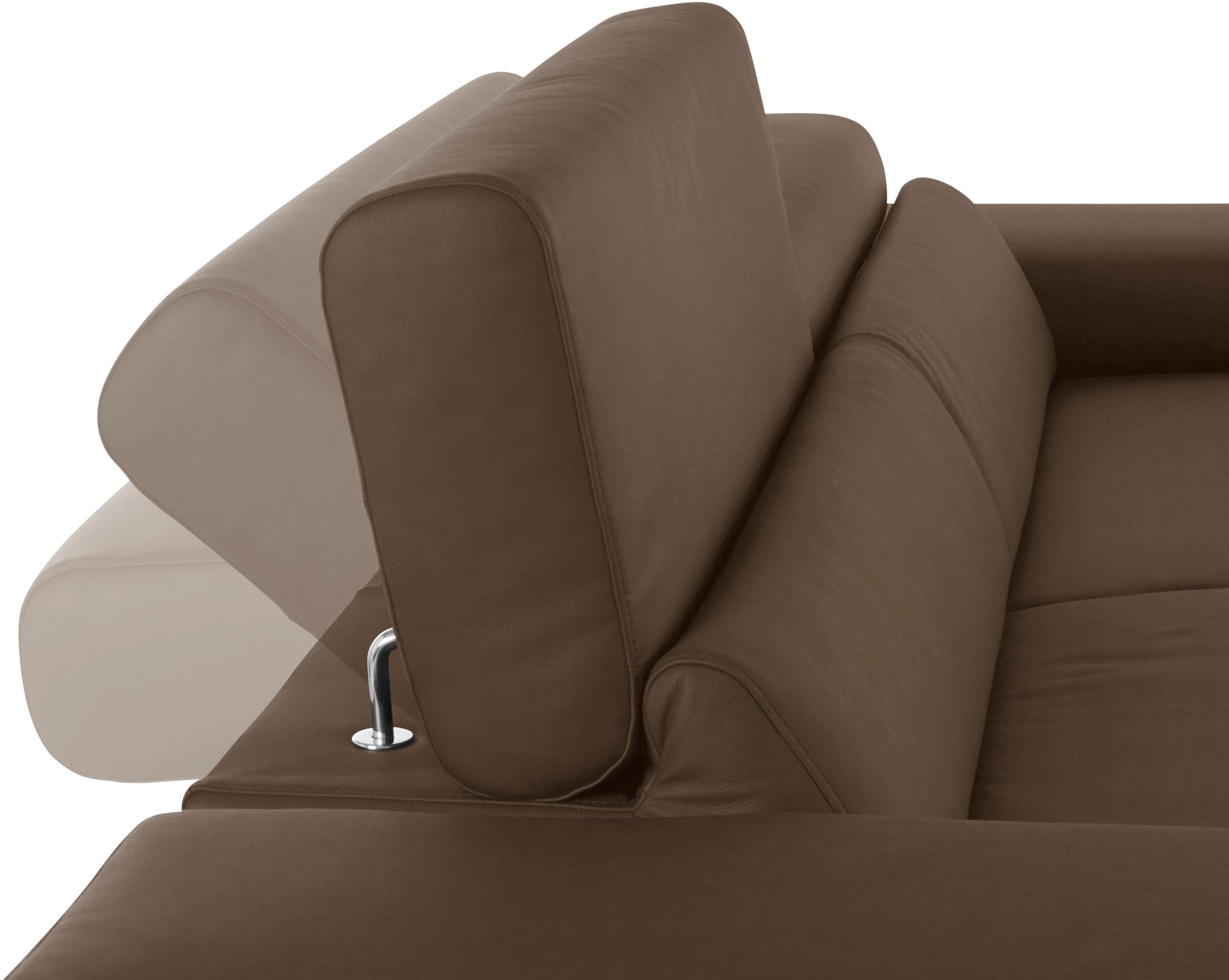W.SCHILLIG 2,5-Sitzer »finn«, German Design Award 2016, Fußgestell Nussbaum natur, Breite 230 cm