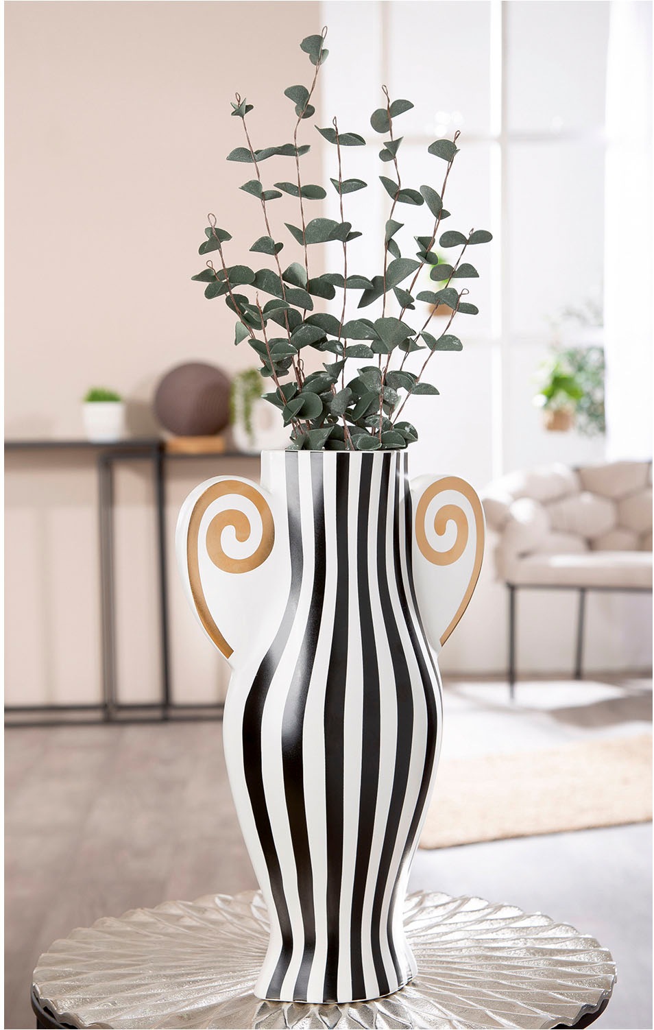 GILDE Tischvase »Vase Anphora weiß H. 36 cm«, (1 St.) günstig online kaufen