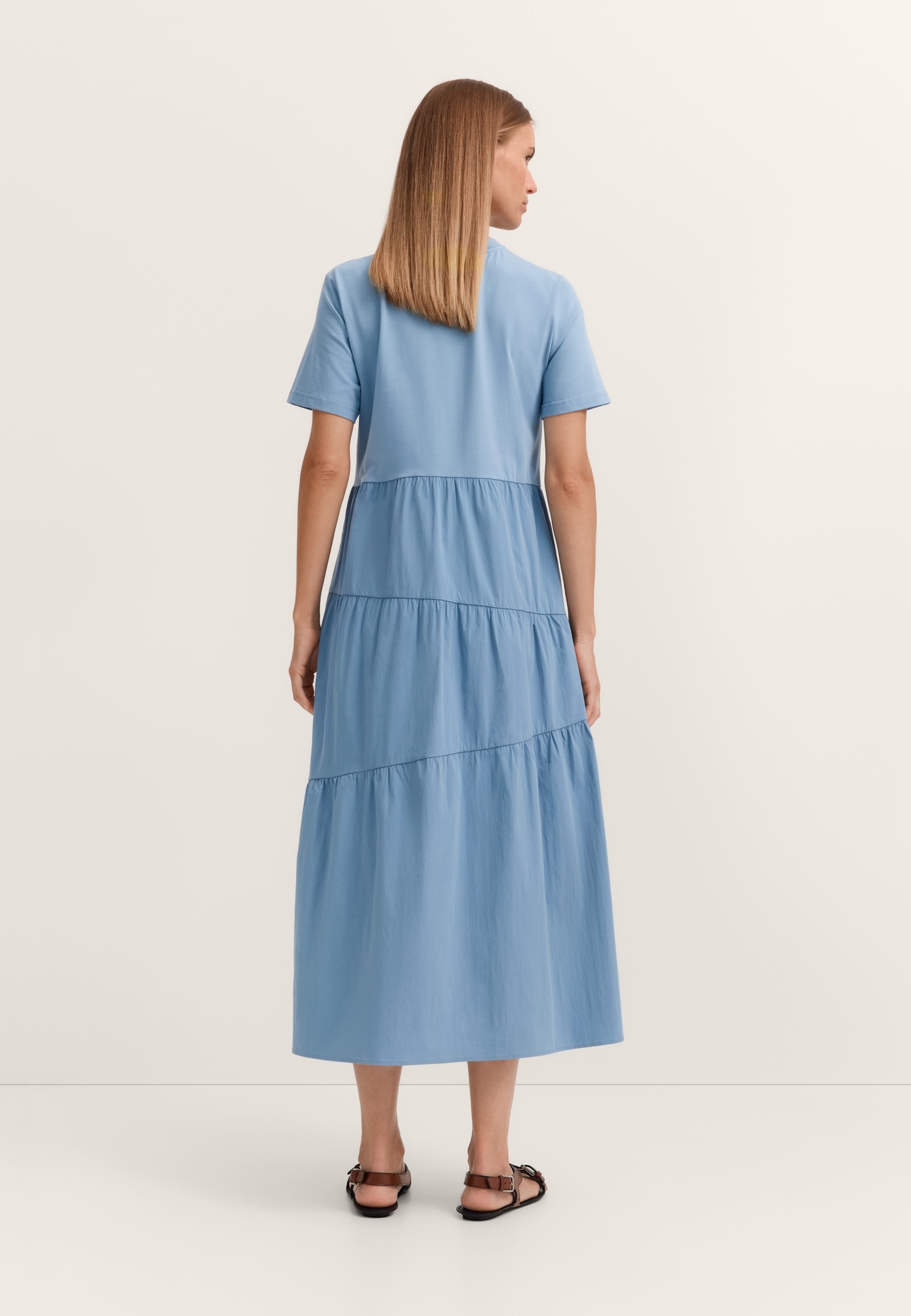 bugatti Sommerkleid »Materialmix« mit asymmetrischen Raffungen