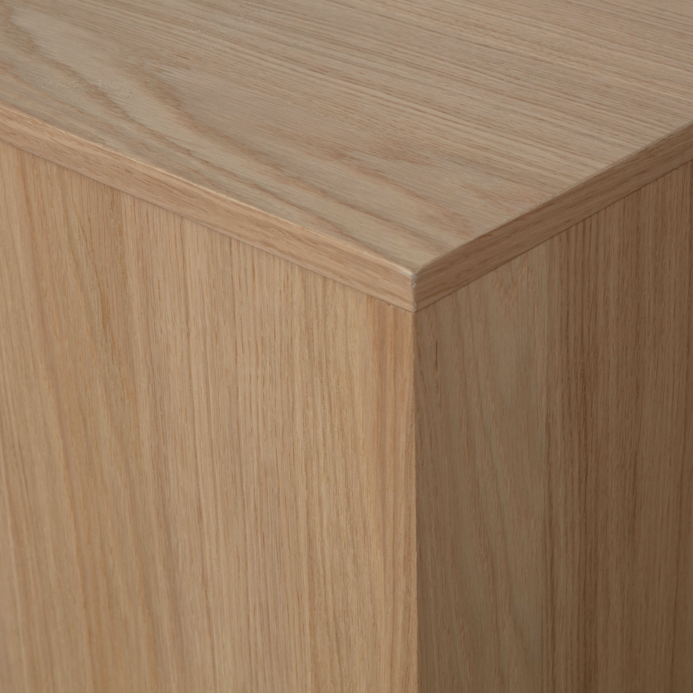 WOOOD Sideboard »Modulair mit Eichenfurnier und Druckmechanismus B 40 x T 40 x H 44 cm« Tragkraft 15 kg pro Einlegeboden, kompakte Ausführung