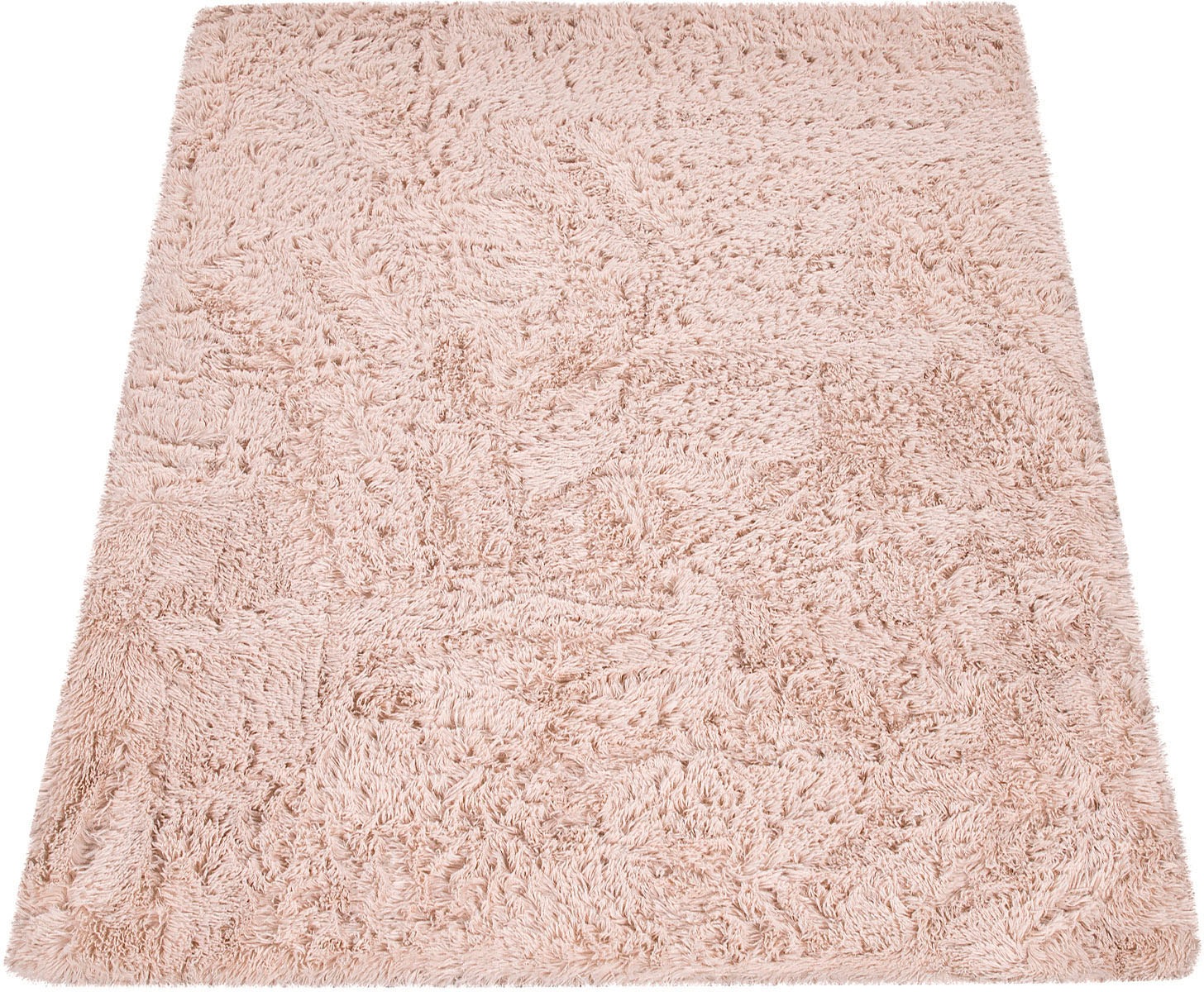 Paco Home Hochflor-Teppich "Silky 591" rechteckig 37 mm Höhe Uni-Farben, be günstig online kaufen