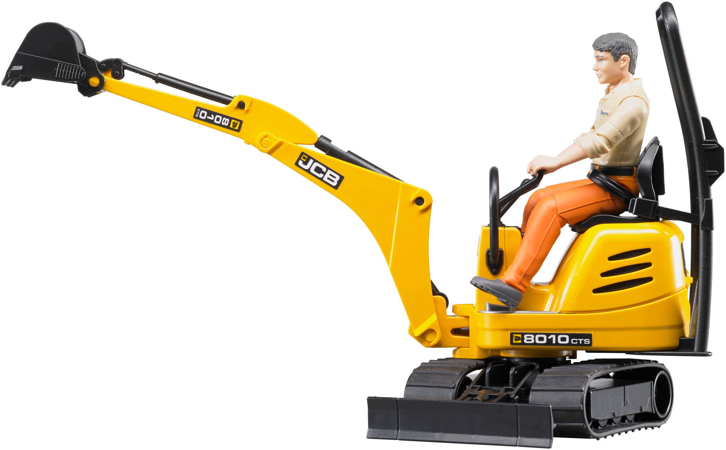 Bruder® Spielzeug-Bagger »bworld JCB Bagger 25 cm mit Figur (62002)«, Made in Europe