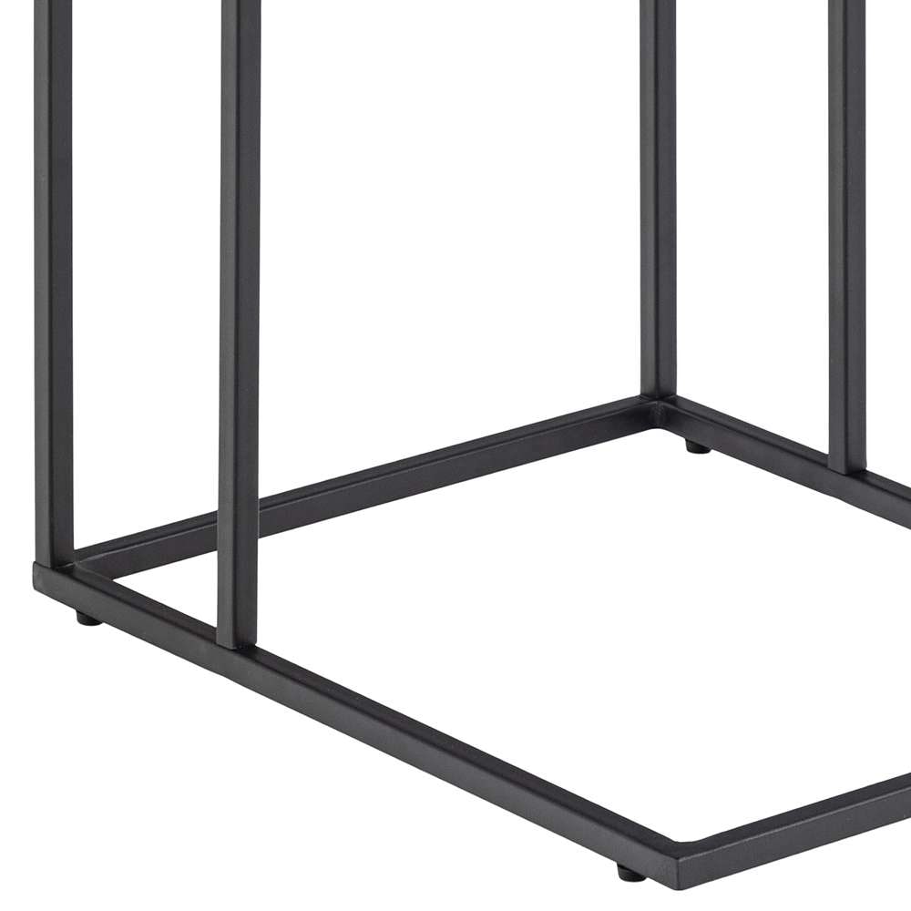 ACTONA GROUP Beistelltisch »Infinity«, Ecktisch, Tischplatte in Marmoroptik, Metallgestell, H: 63 cm