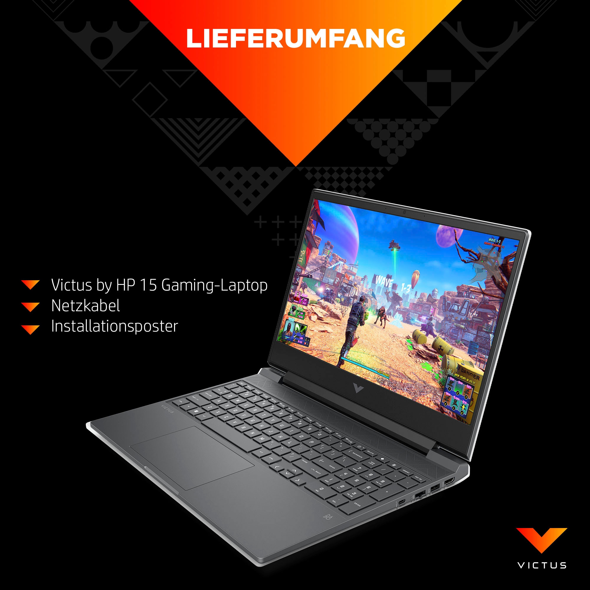 HP Gaming-Notebook »VICTUS 15-fb2252ng«, 39,6 cm, / 15,6 Zoll, AMD, Ryzen 5, GeForce RTX 4050, 512 GB SSD