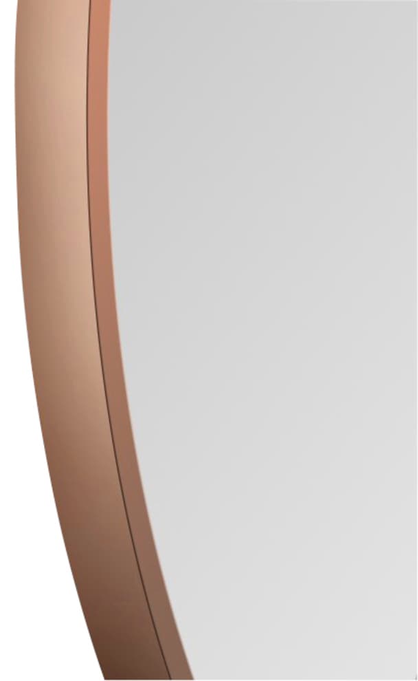 Talos Wandspiegel, dekorativer runder Spiegel mit Aluminiumrahmen, Ø 80 cm