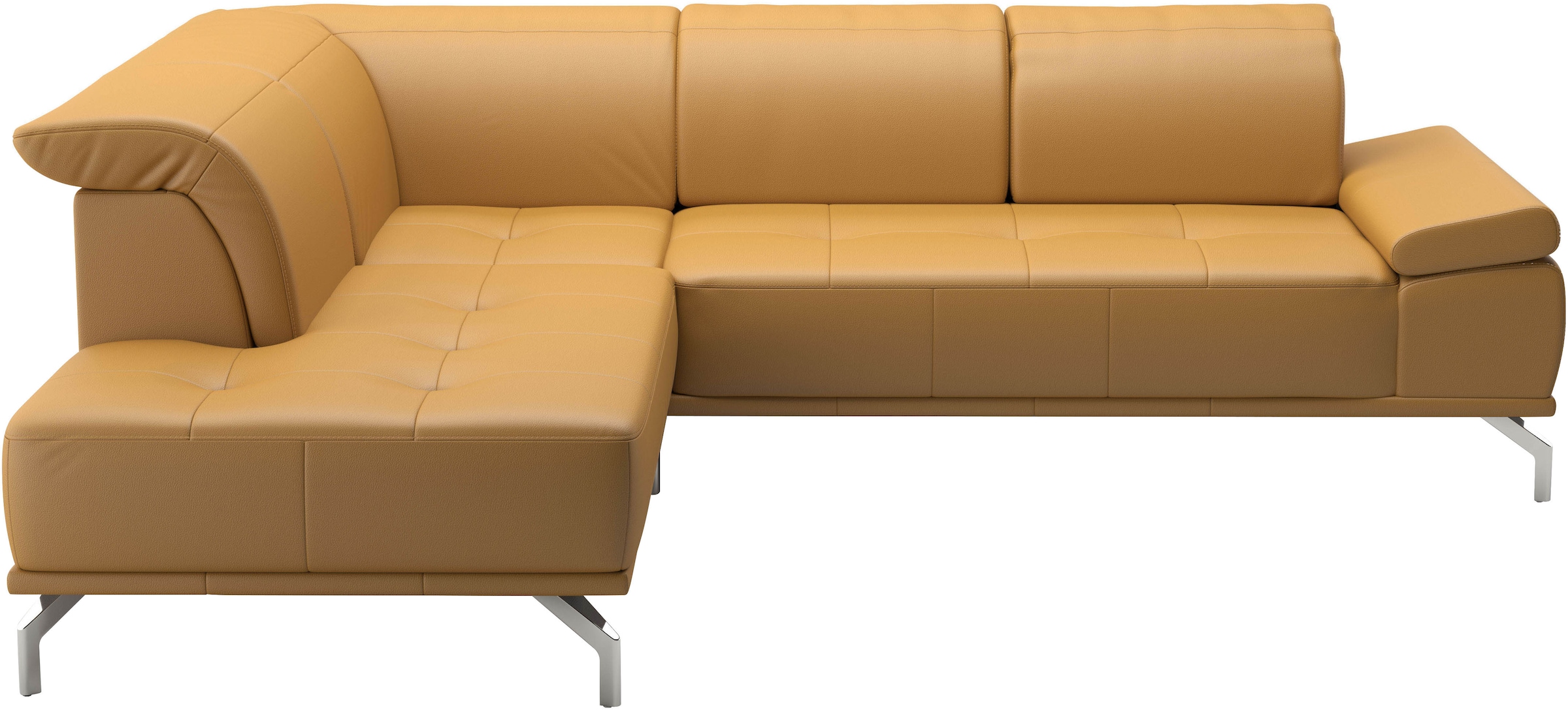 Places of Style Ecksofa »Caluna«, Inkl.Sitztiefenverstellung, wahlweise mit Kopf- und Armteilverstellung