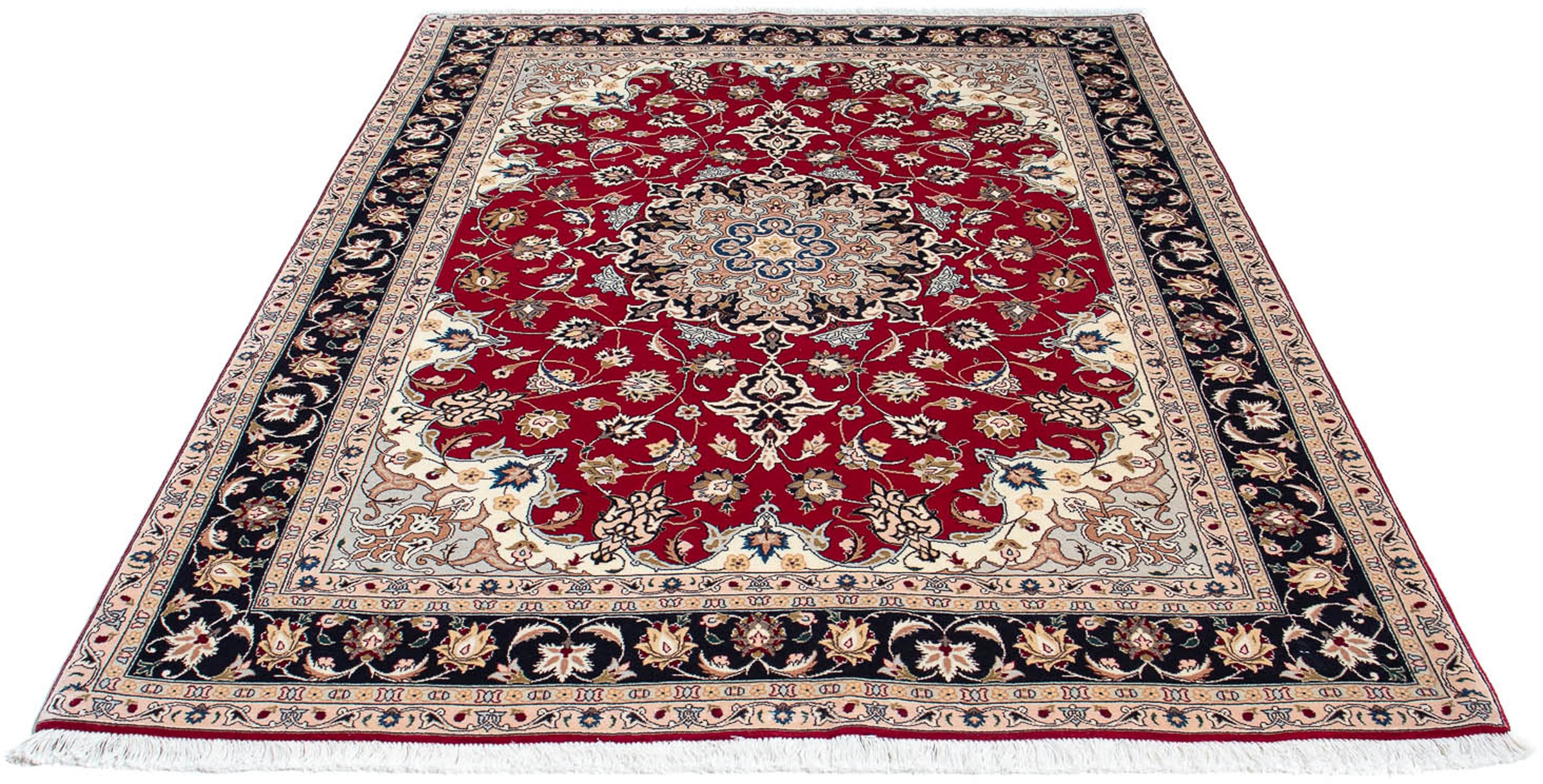 morgenland Orientteppich »Perser - Täbriz - Royal - 210 x 154 cm - rot«, re günstig online kaufen
