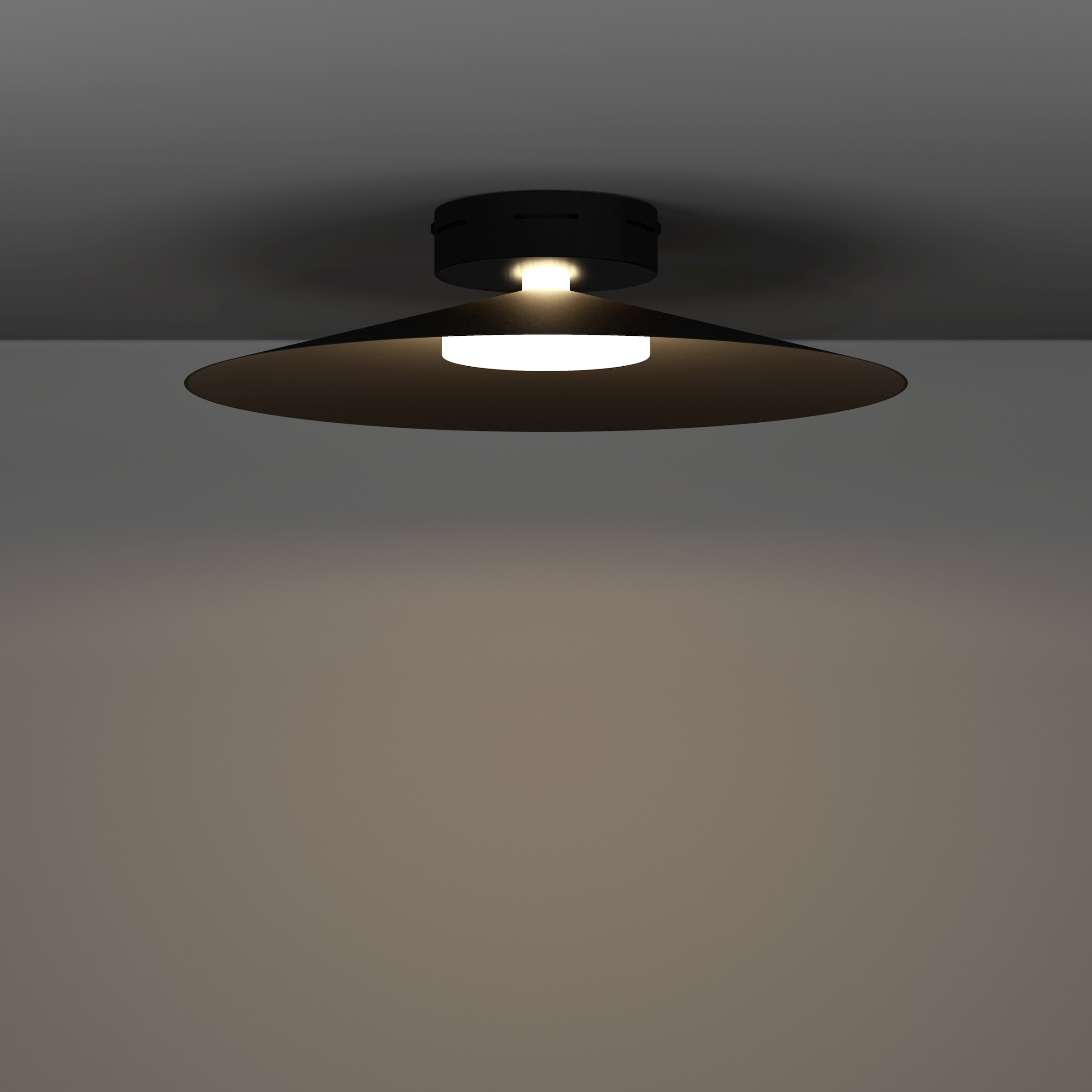 EGLO LED Deckenleuchte »CONOMAVILLA-Z Deckenlampe - Stahl - LED - 15,5W - IP20« LED-Modul 1 Stk. Kaltweiß | Neutralweiß | RGB | Warmweiß Wohzimmerlampe, Esszimmerlampe, Flur, Schlafzimmer, H11 x Ø45 cm