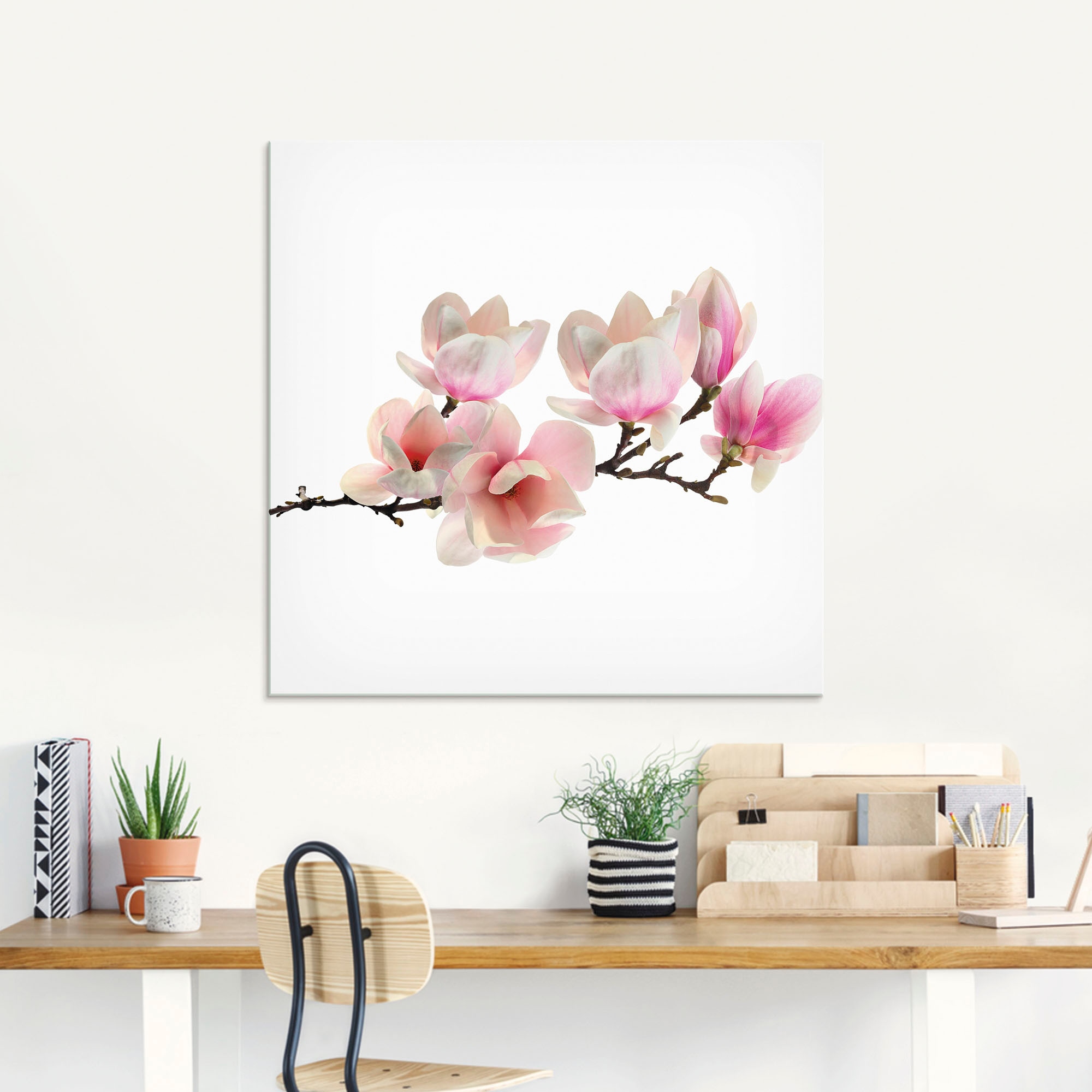 Artland Glasbild »Magnolie« Blumen 1 Stk. tlg. in verschiedenen Größen