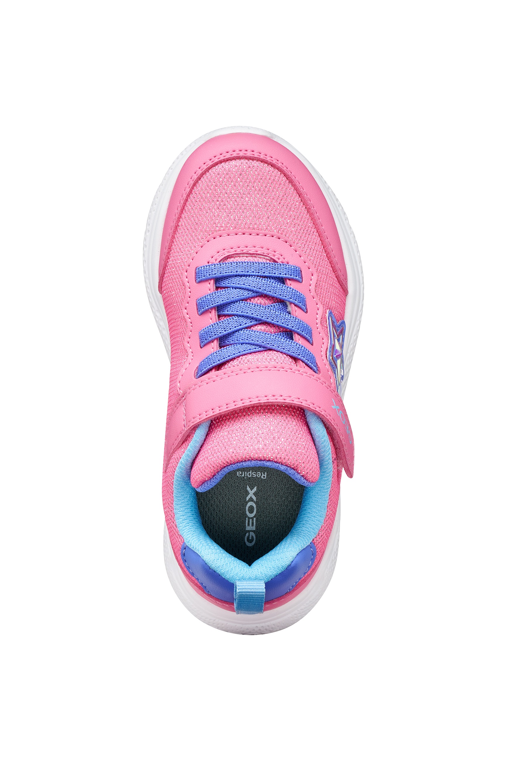 Geox Sneaker »J SPRINTYE GIRL«  Slipper mit schönen Glitzerdetails, Größenschablone zum Download