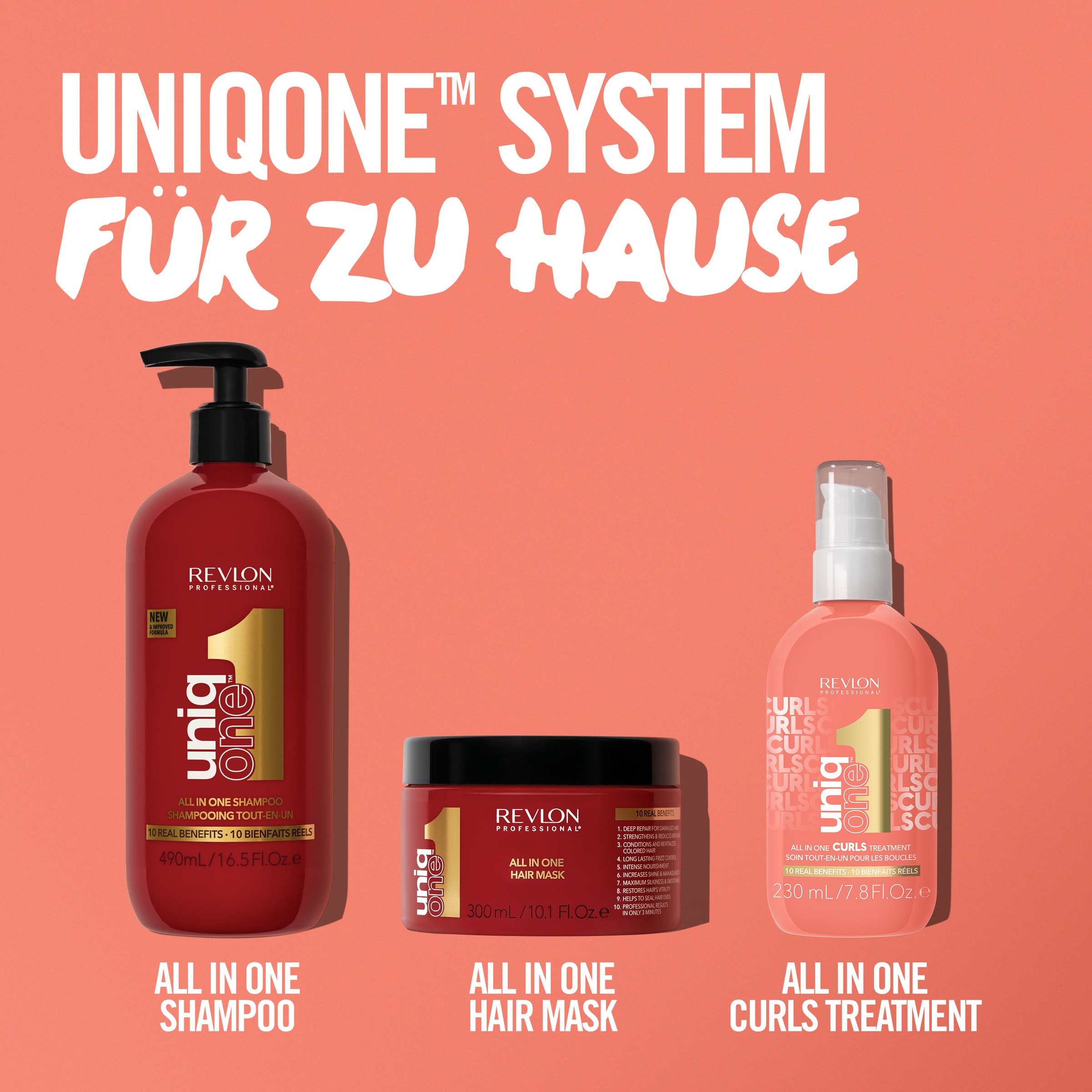 REVLON PROFESSIONAL Leave-in Pflege »All In One Curls Hair Treatment 230 ml«, (1 tlg.)