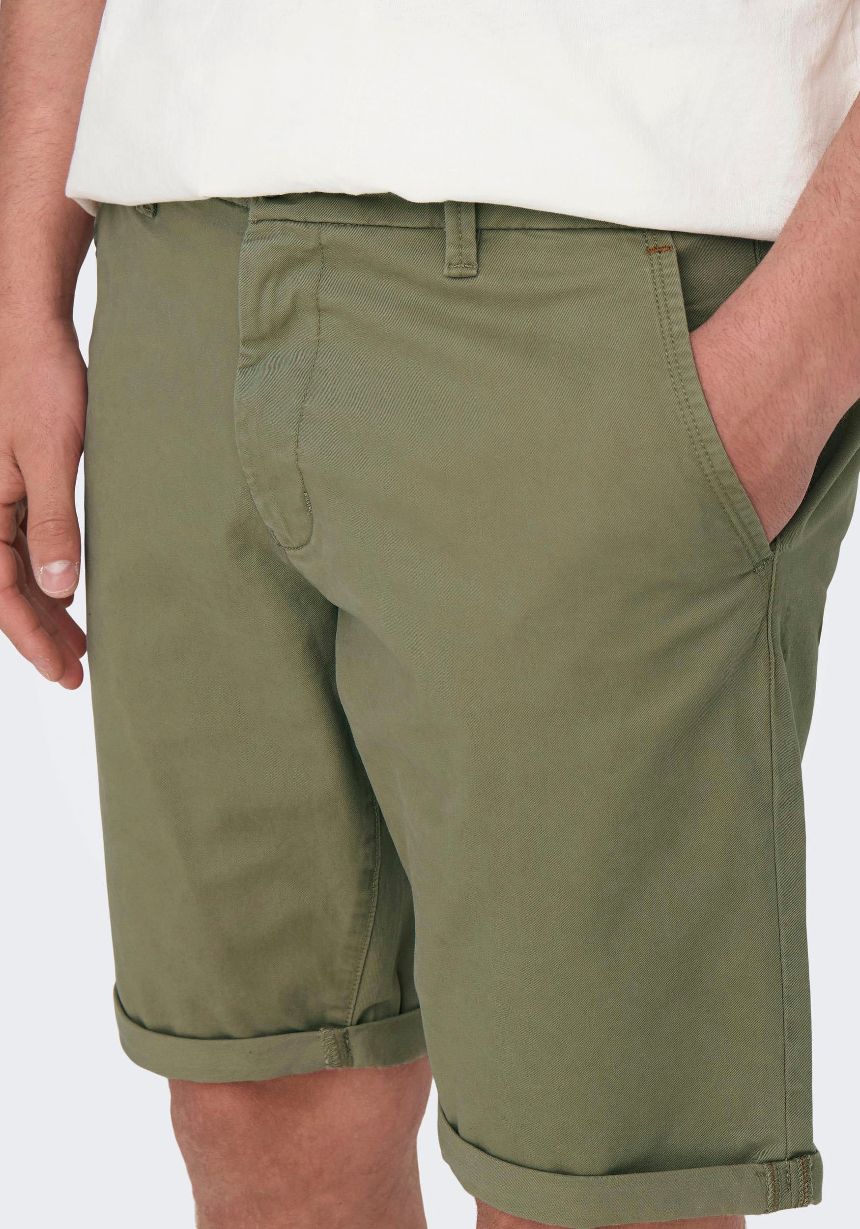 2. Bild von ONLY & SONS Jeansshorts »ONSPETER REG TWILL 4481 SHORTS NOOS«