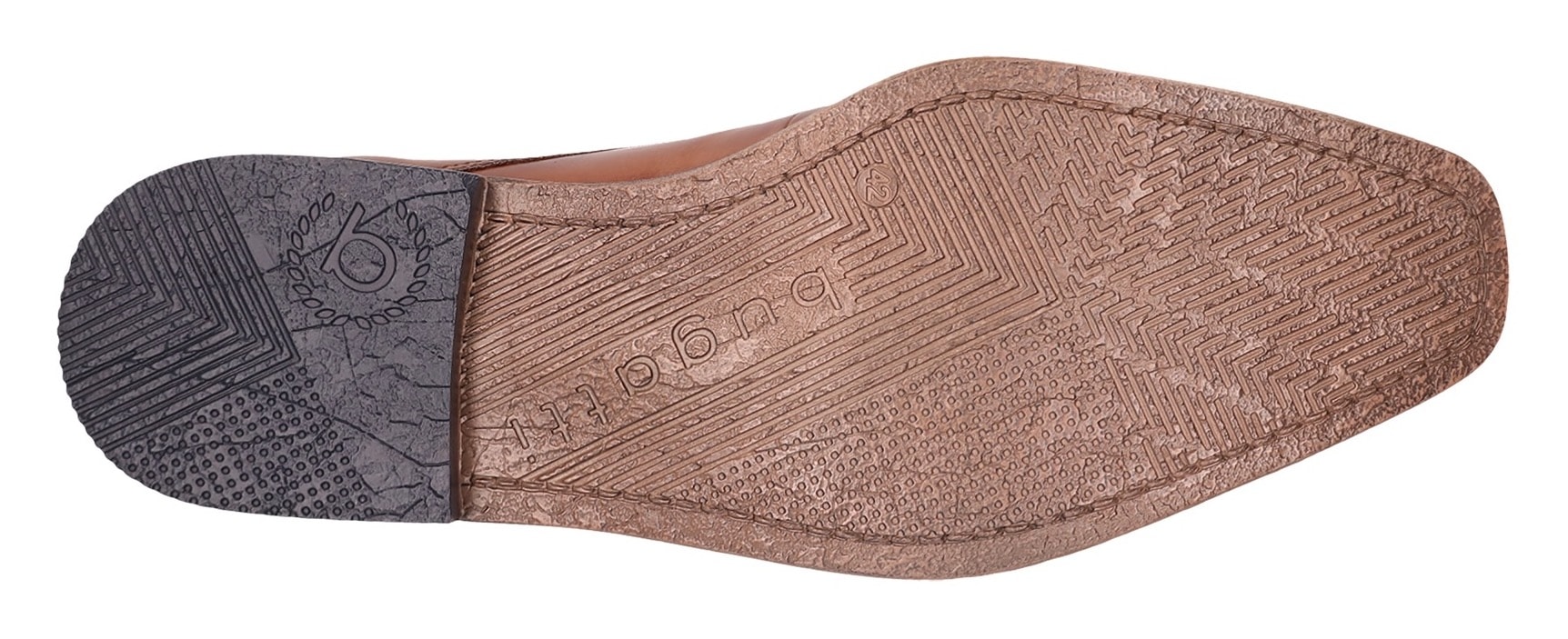 bugatti Schnürschuh, Business Schuh, Anzugschuh mit feinem Blockabsatz