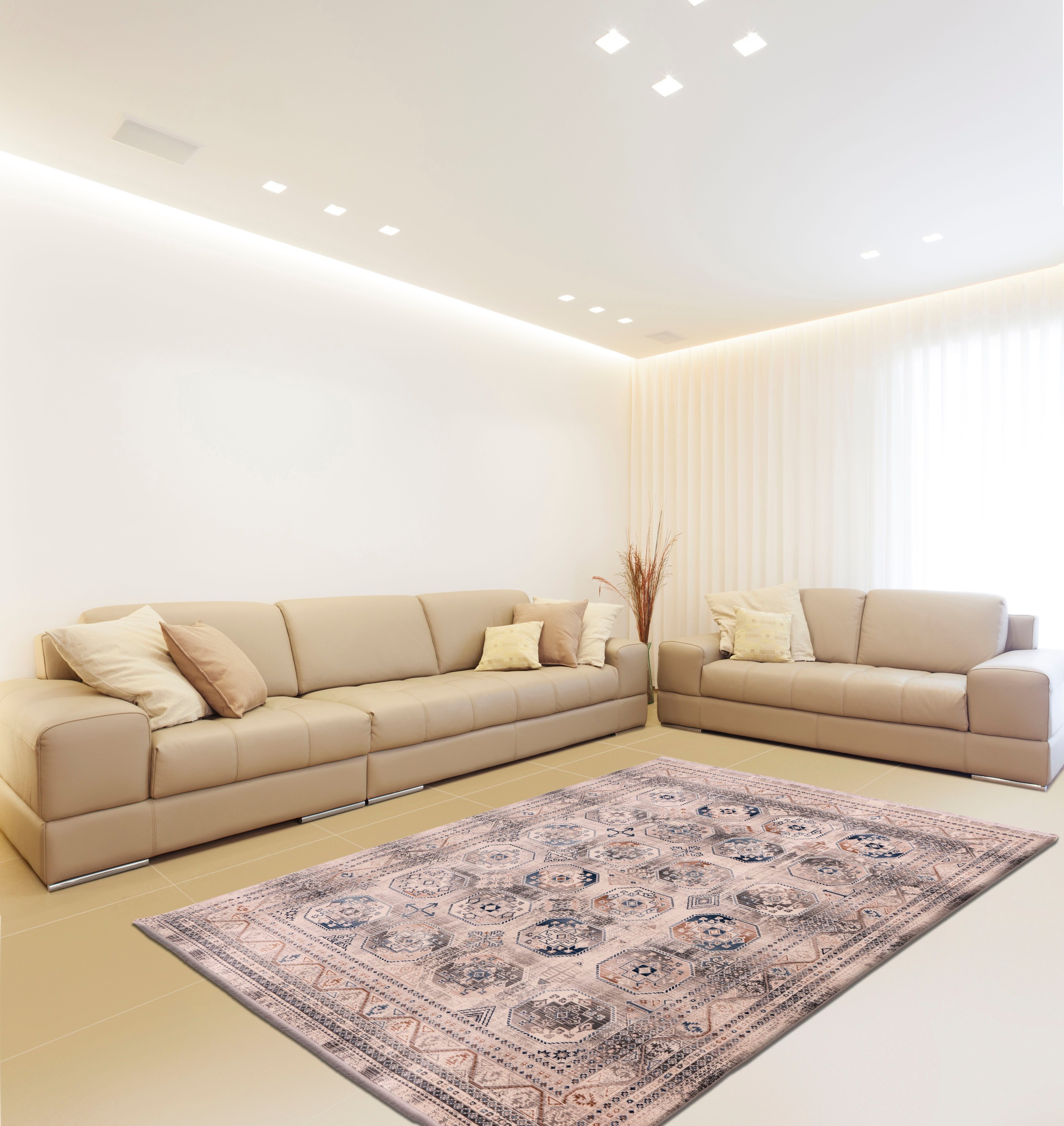 calo-deluxe Teppich »Valessa-405«, rechteckig, 5 mm Höhe, Wohnzimmer