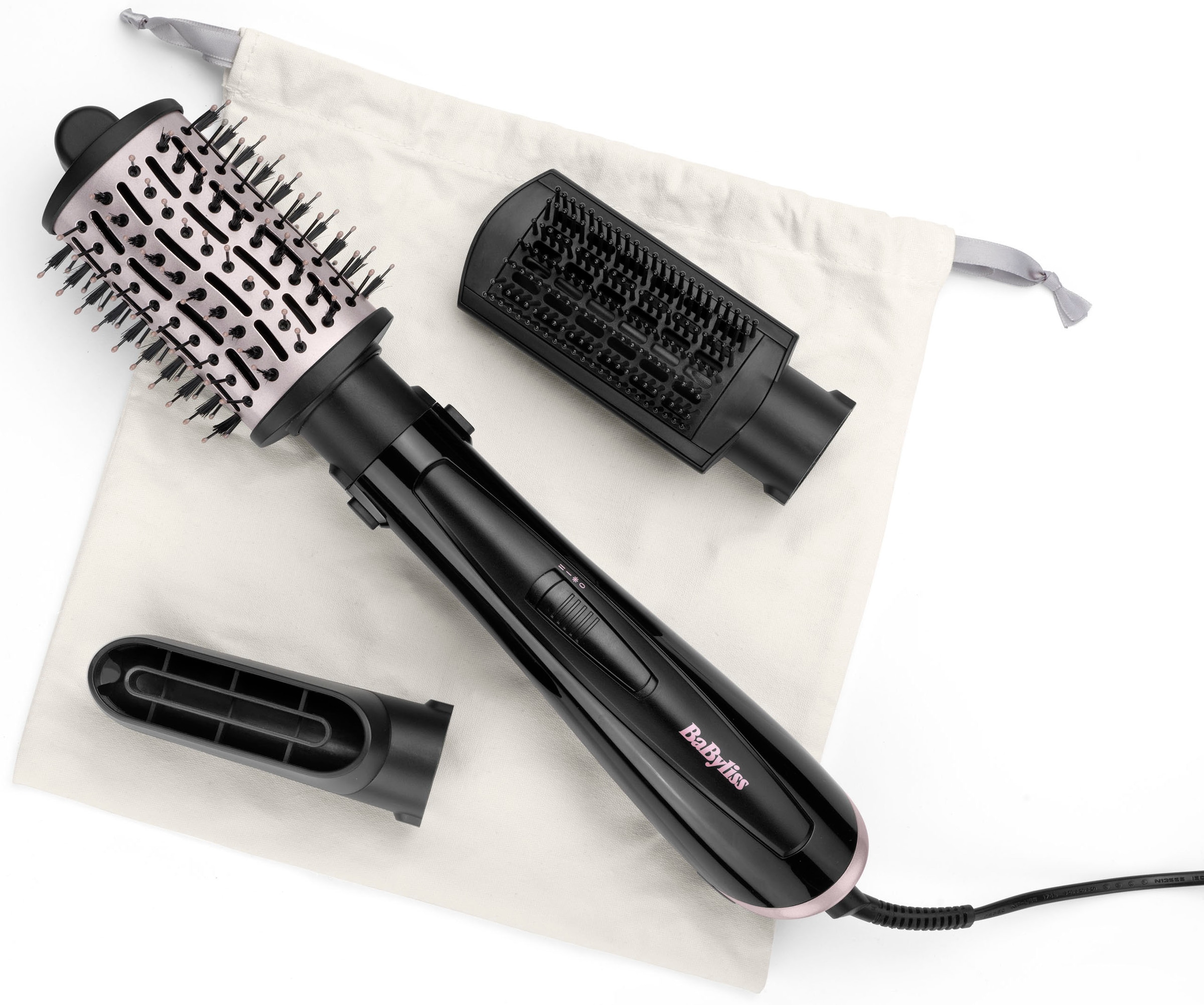 BaByliss Warmluftbürste »Style Smooth 1000 AS128E«, 3 Aufsätze
