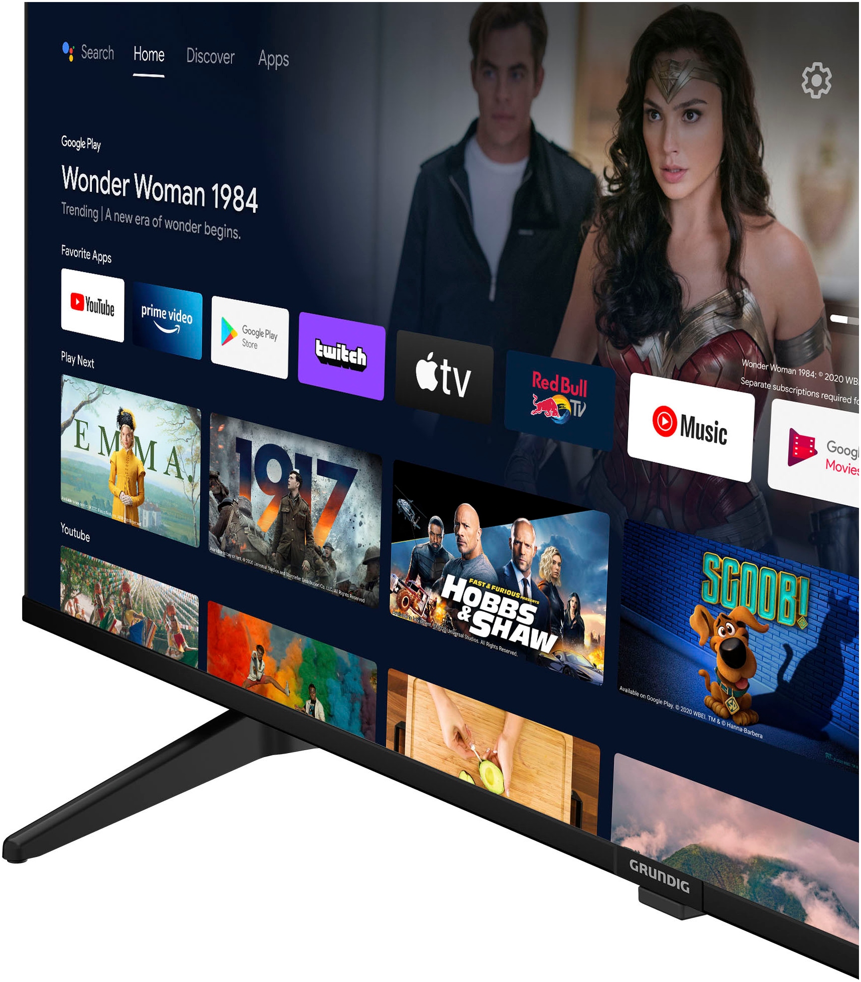 Grundig LED-Fernseher, 164 cm/65 Zoll, 4K Ultra HD, Android TV-Smart-TV