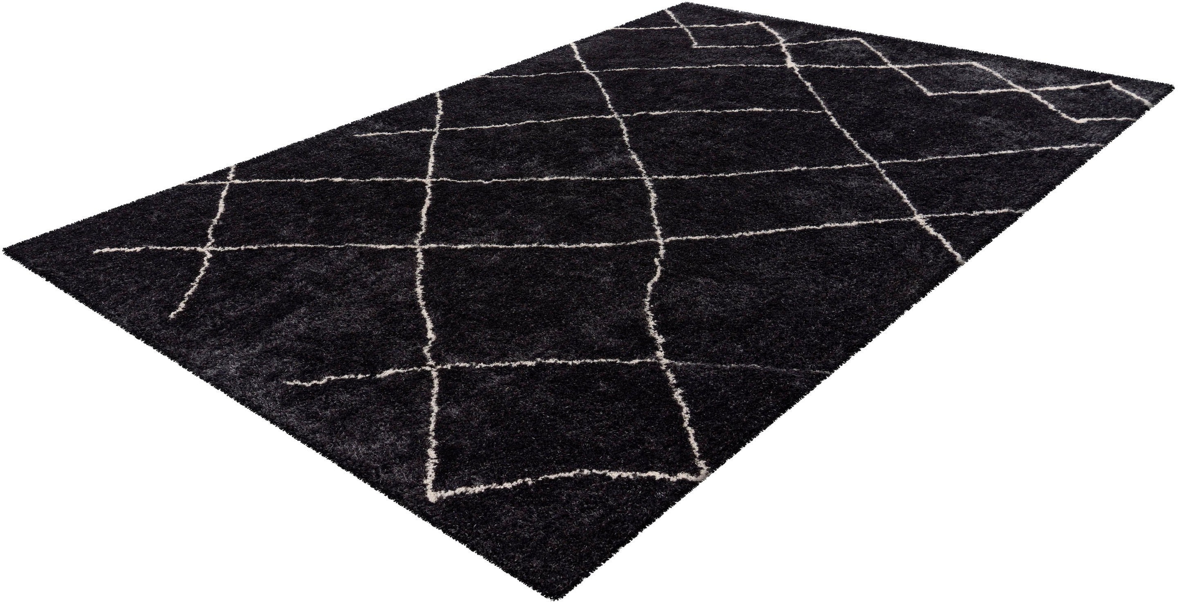 calo-deluxe Hochflor-Teppich »Elvar-5000«, rechteckig, 27 mm Höhe, besonders weich durch Microfaser, Wohnzimmer