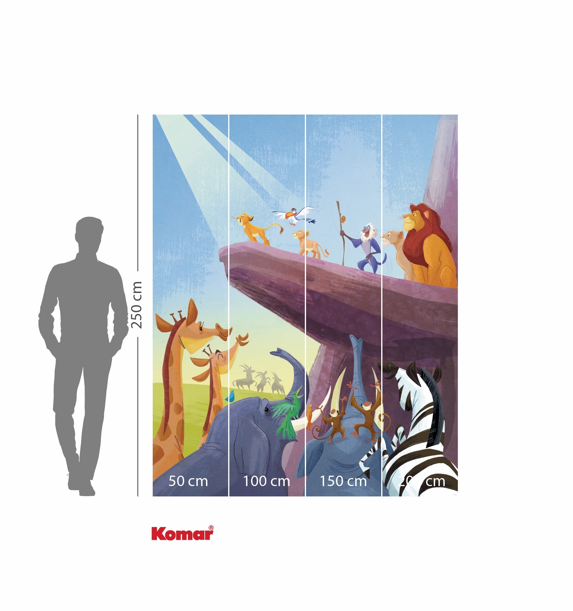 Komar Kindertapete »Disney The Lion King Classic Long Live the King«, bedruckt