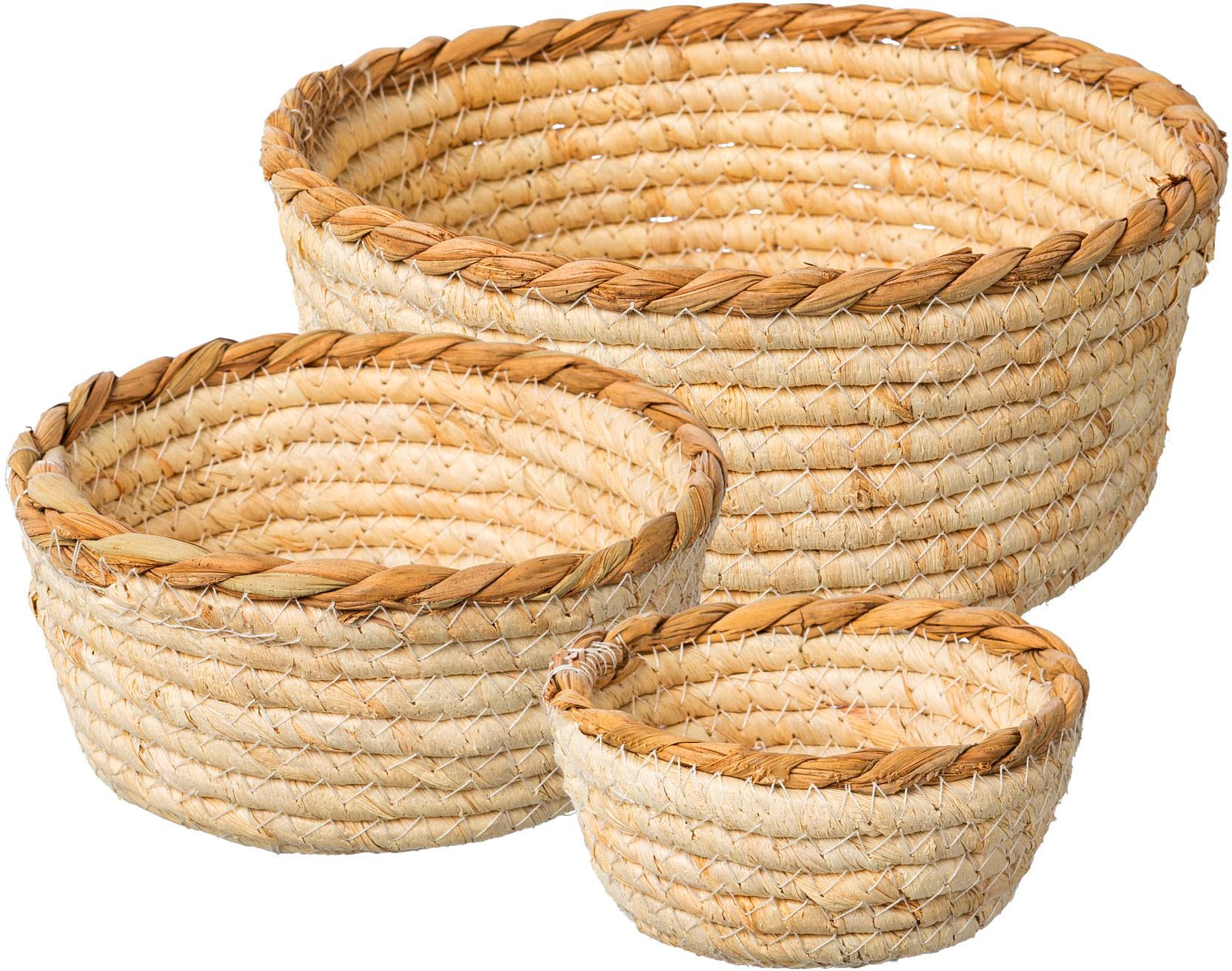 Dekoschale CREATIV HOME Schale, beige (natur), Ø:10cm, Dekoschalen, Dekoschale