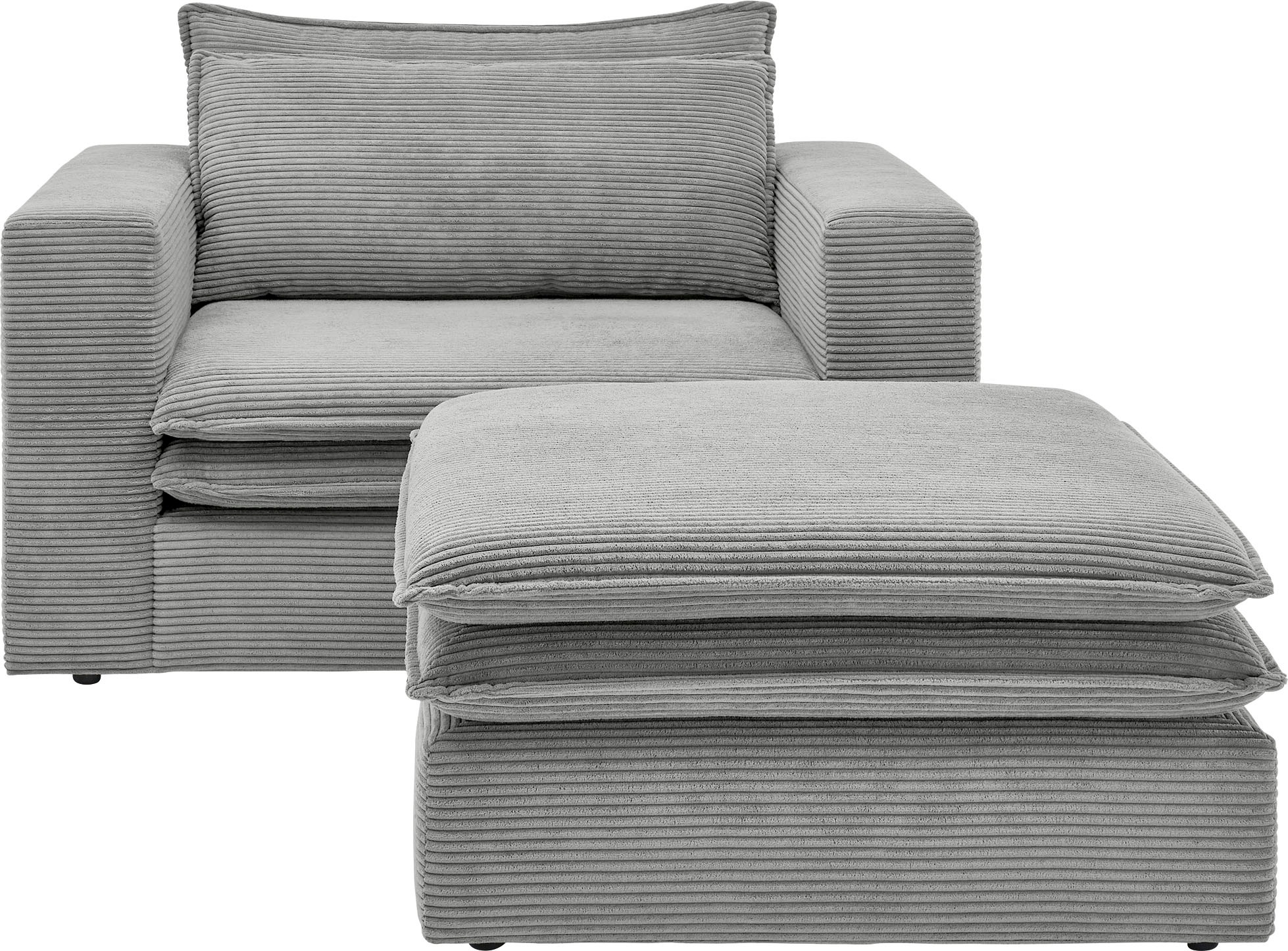 Places of Style Polstersessel »PIAGGE«, (2 tlg.), Hochwertiger Cord, Lovese günstig online kaufen