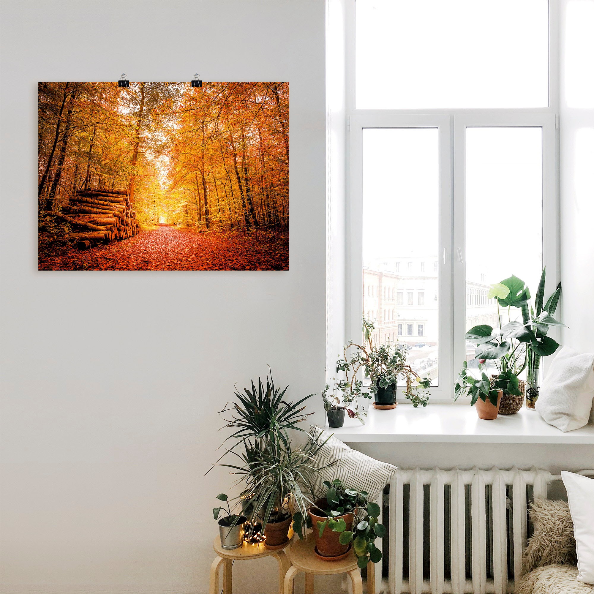 Artland Poster »Herbstlandschaft«, Vier Jahreszeiten, (1 St.), als Alubild, Leinwandbild, Wandaufkleber oder Poster in versch. Größen