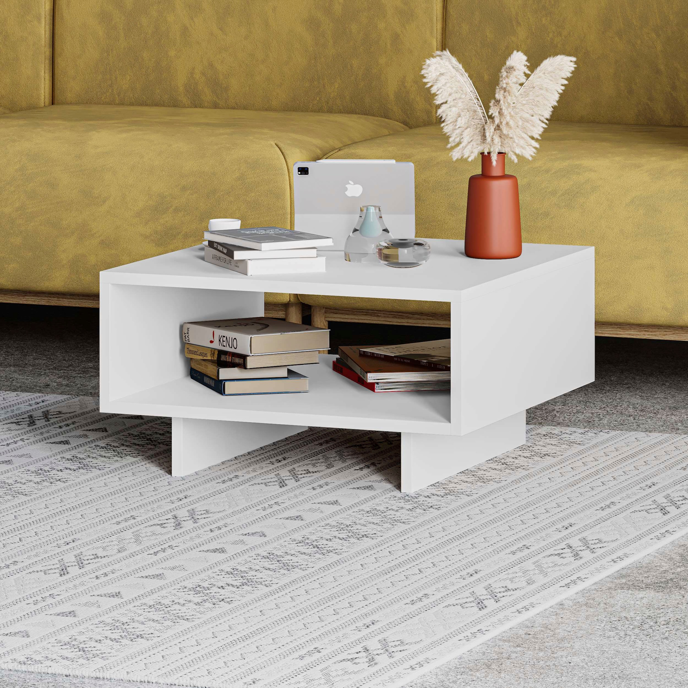 Decortie Couchtisch »HOLA COUCHTISCH«, (Packung, 1 St.), Leichte Montage, Lagerung, Platzsparend