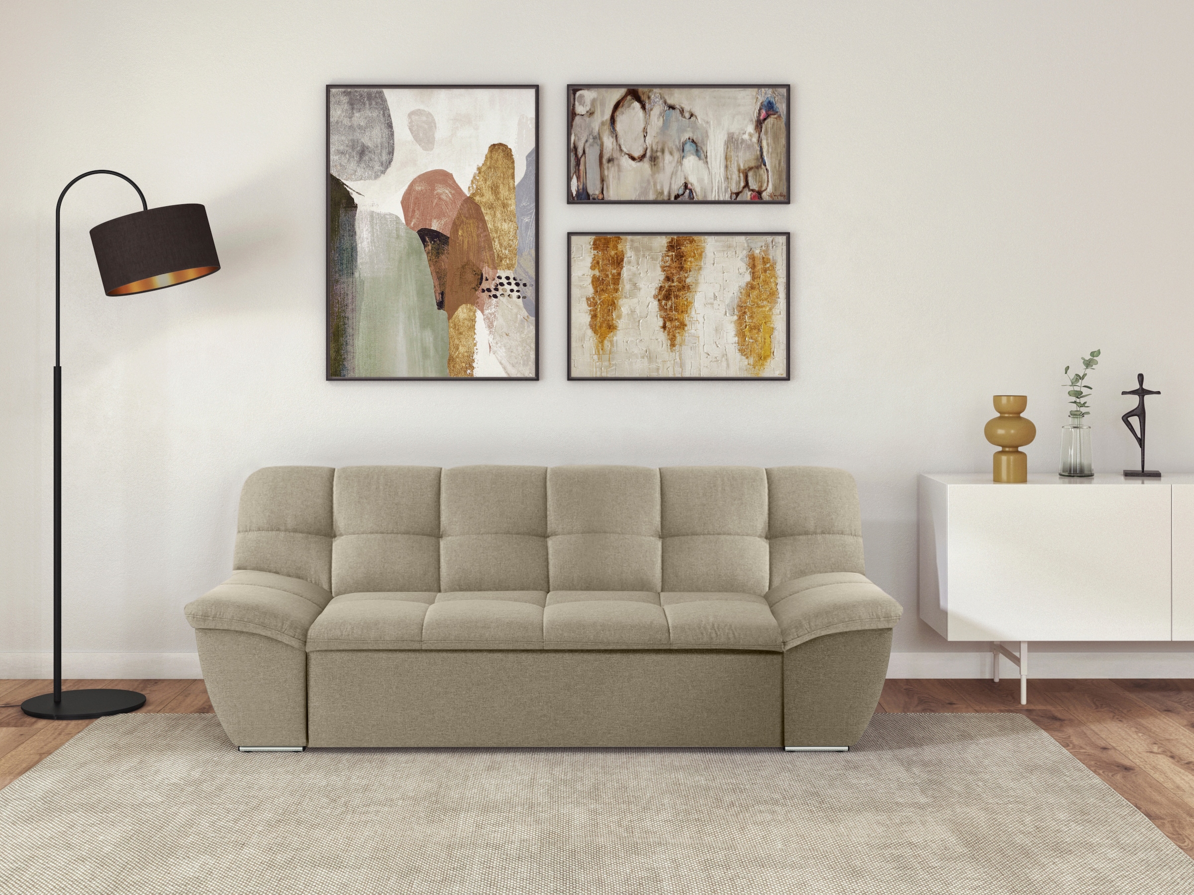 DOMO collection 2-Sitzer "Splash, aktuelle Sitz- und Rückensteppung, komfor günstig online kaufen