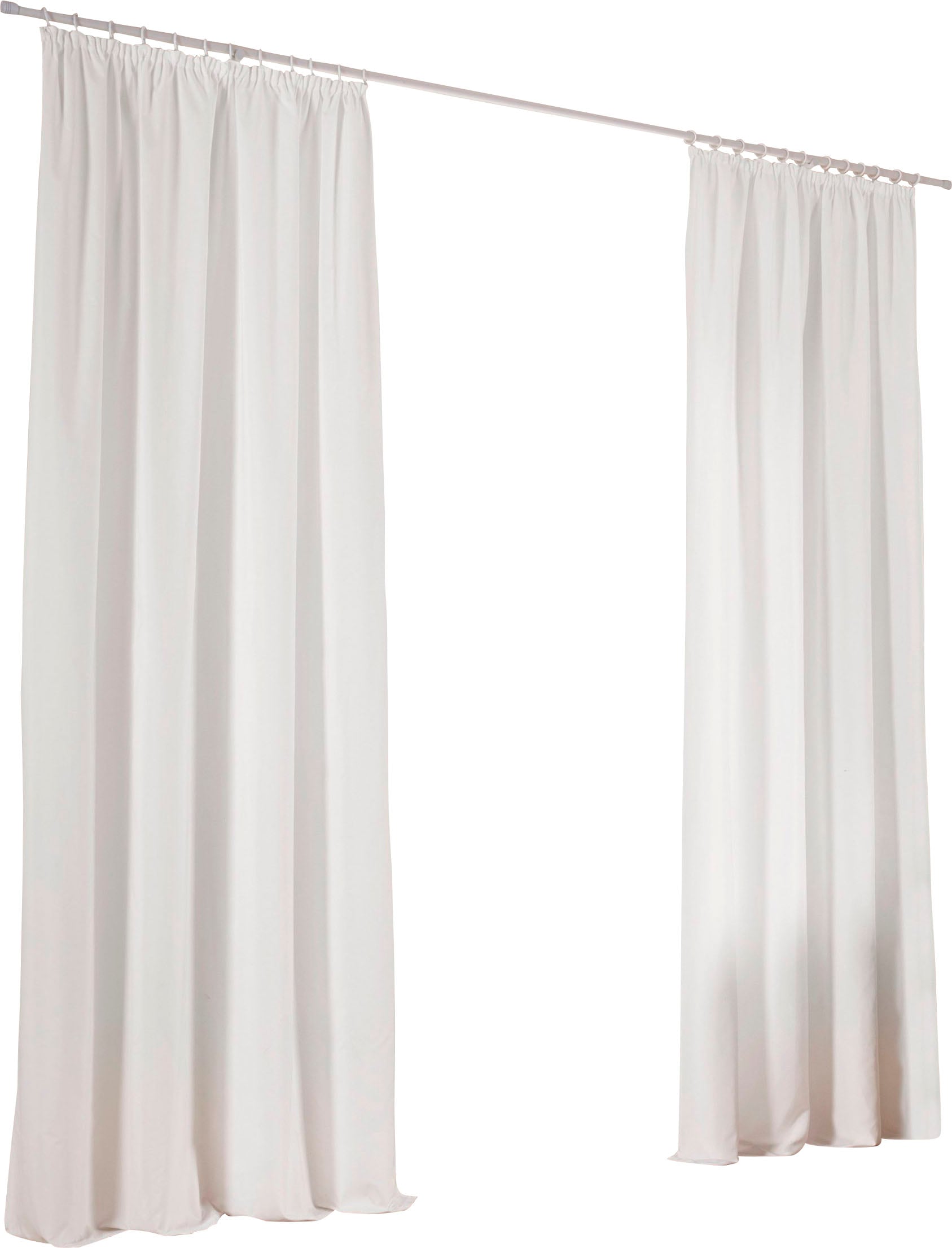 Home affaire Vorhang »Parry«, (2 St.), 2-er Set, blickdicht, monochrom, basic, einfarbig, Bestseller
