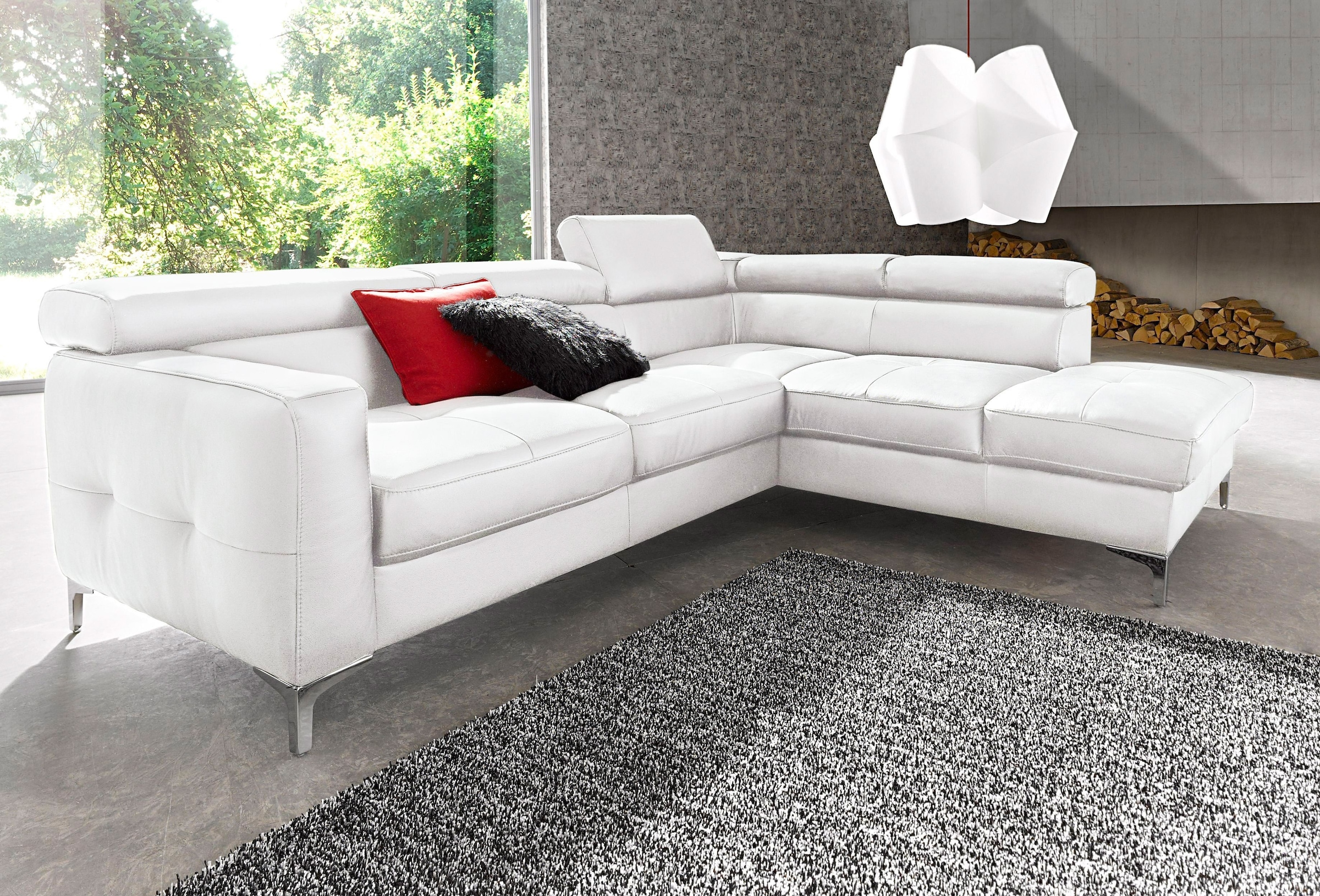 COTTA Polstergarnitur »Sammy L-Form«, (Set), Set bestehend aus: Ecksofa mit günstig online kaufen