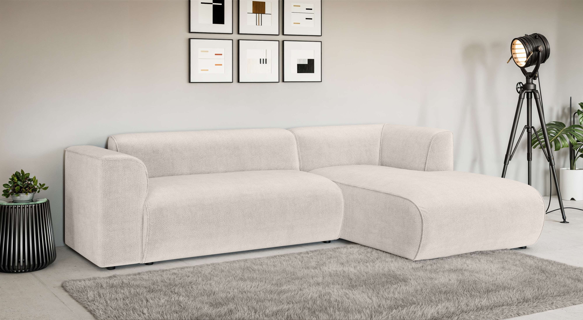 INOSIGN Ecksofa »MERID L-Form (257 cm), zeitlos & stilvolles Design,« Aufwe günstig online kaufen