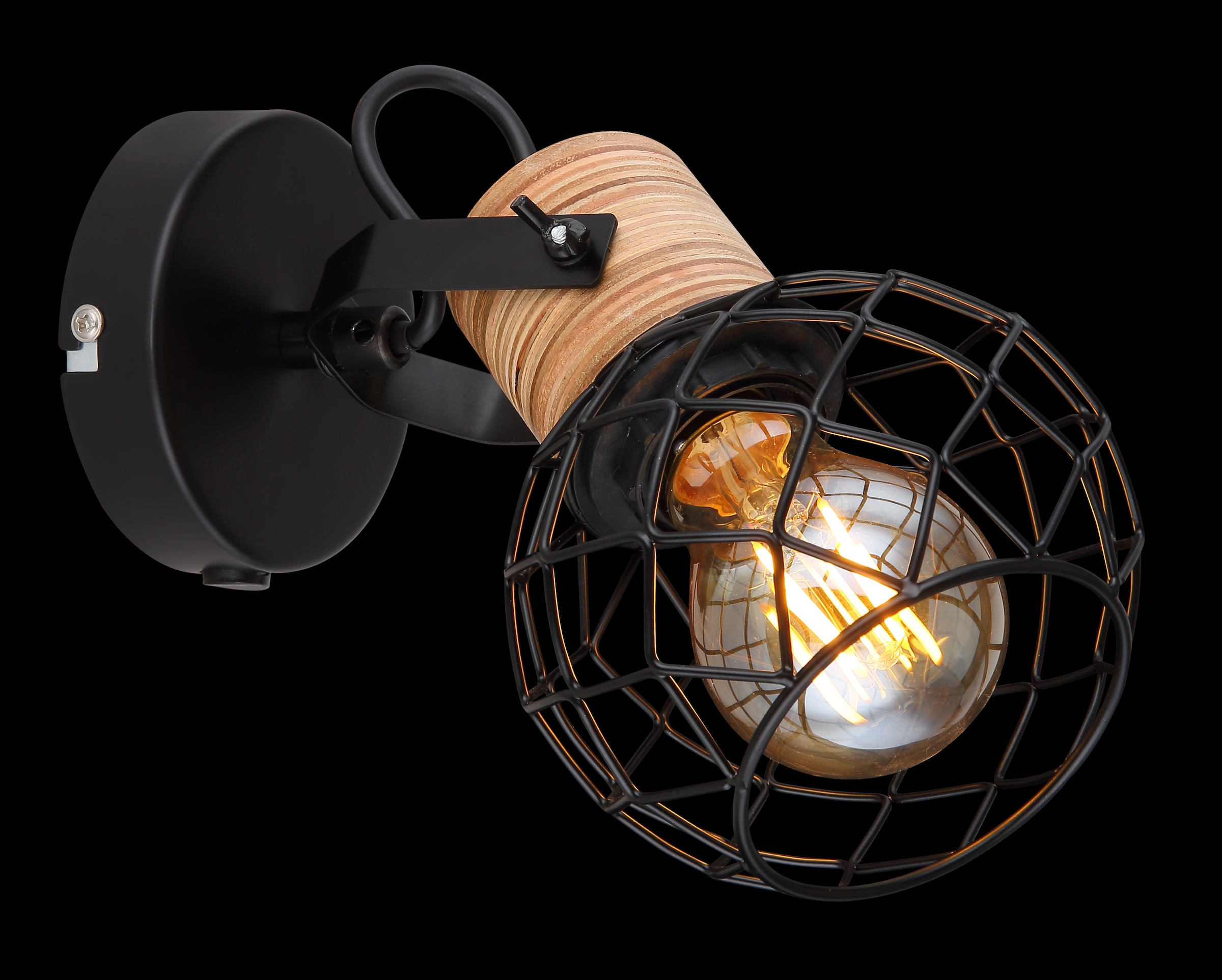 GLOBO LIGHTING Deckenstrahler »LACKY« E27 1 Stk. Spot Deckenspot Flur Schlafzimmer Wohnzimmer