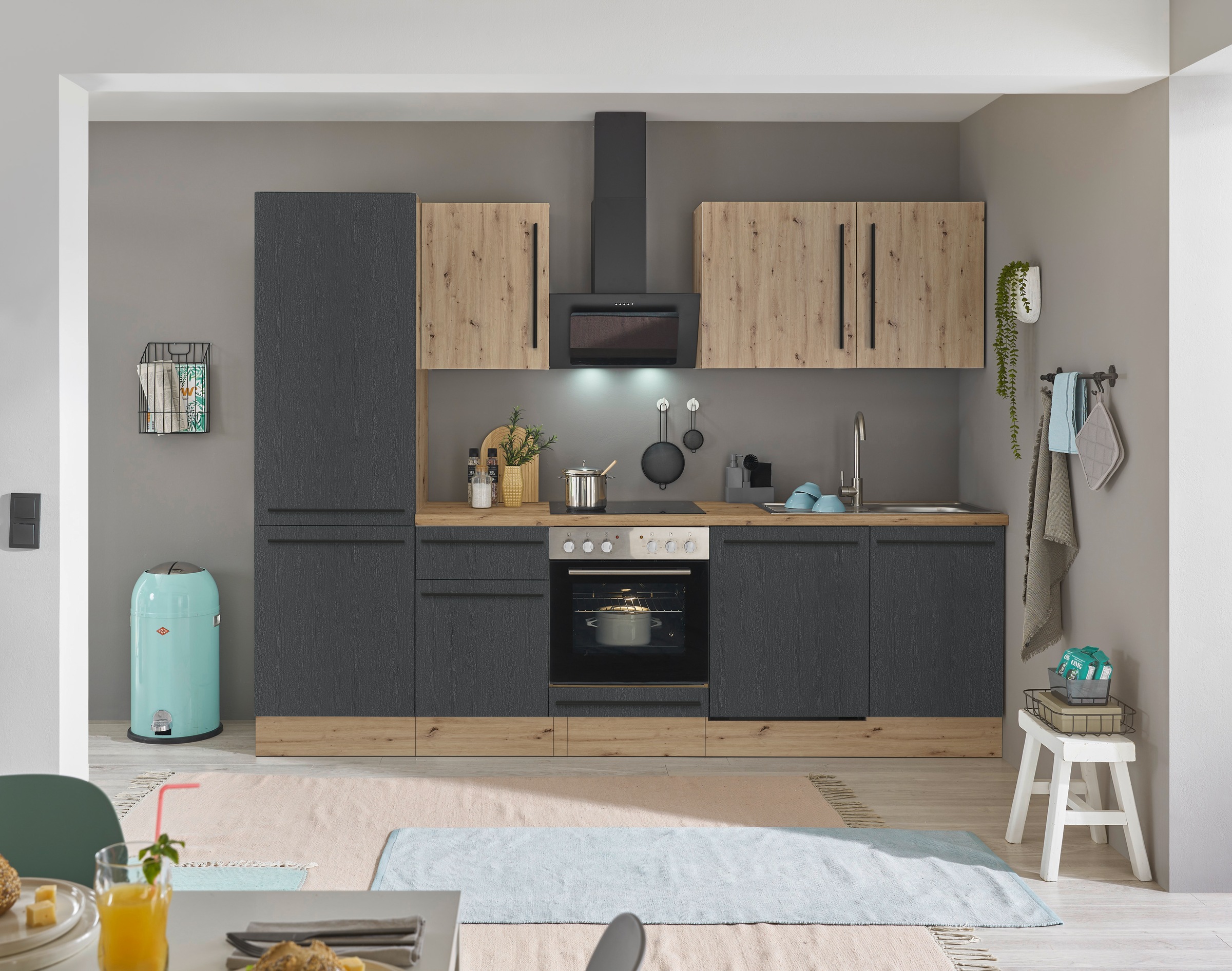 KOCHSTATION Küchenzeile »KS-Florida mit 38mm starker Arbeitsplatte« Breite günstig online kaufen