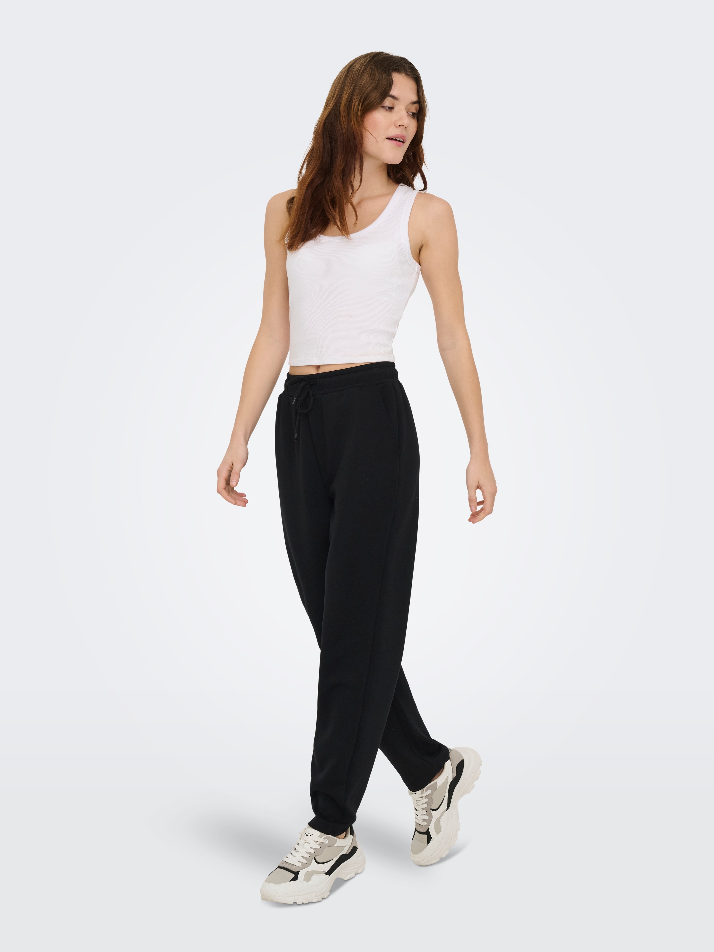 ONLY Play Sweathose »ONPLOUNGE HW TAPERED SWT PNT«  Materialmix