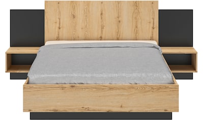 Bett »Mimizan«, mit 2 Nachttischen