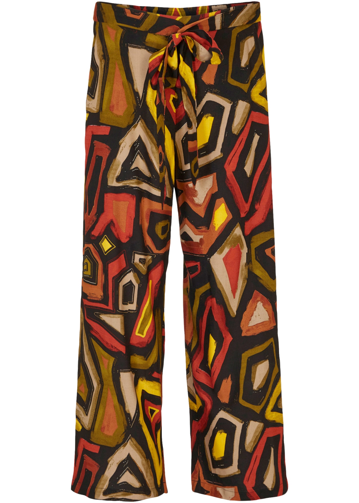 bonprix Culotte  Loose Fit, leichtes Viskosematerial, mit auffallendem Muster